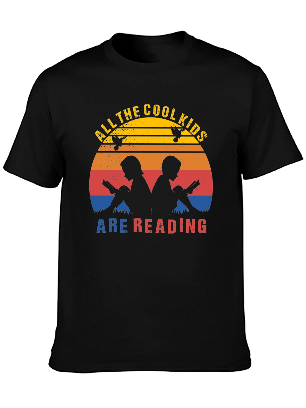 Cool Kids Reading Graphic Tee - Unisex Cotton T-Shirt