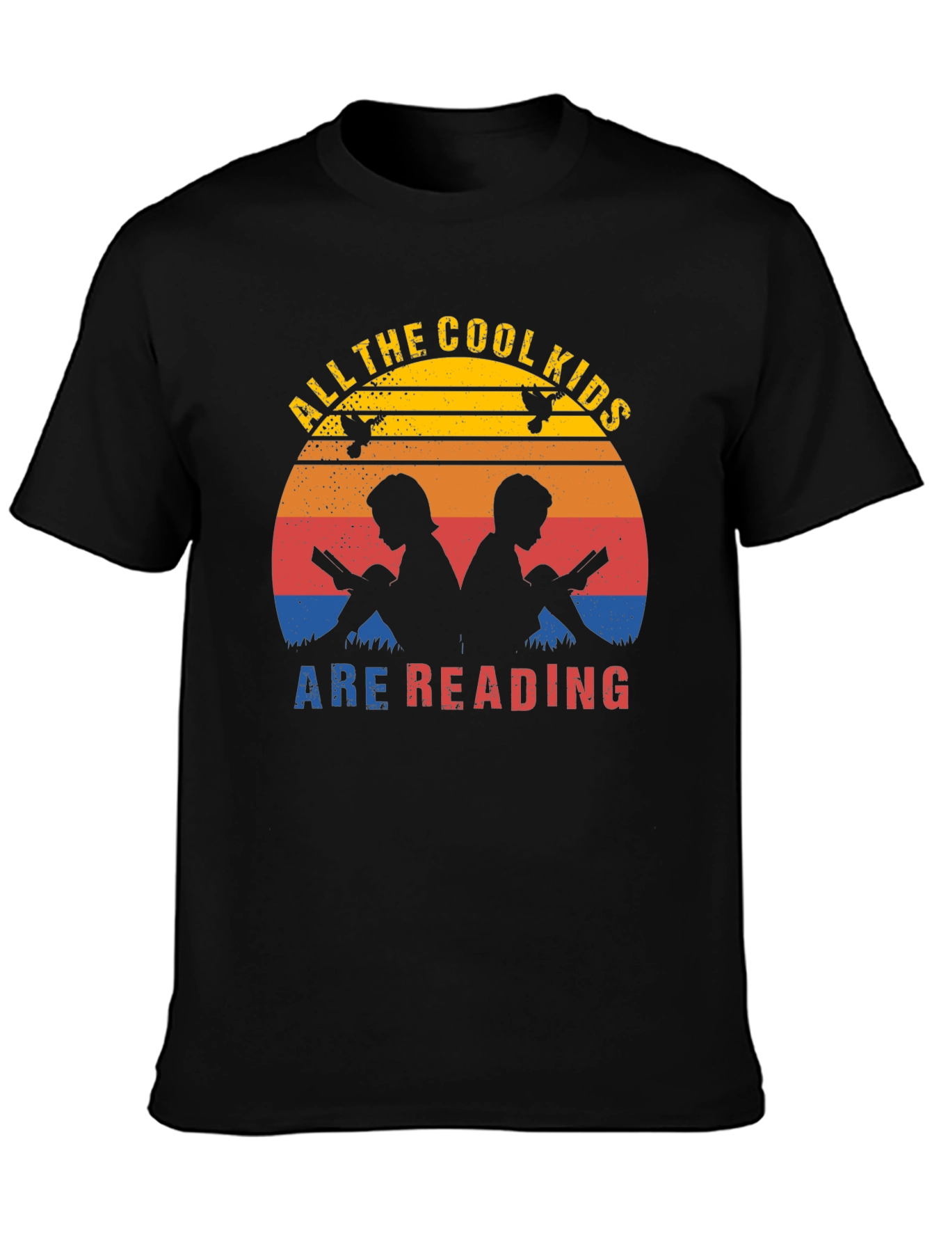 Cool Kids Reading Graphic Tee - Unisex Cotton T-Shirt