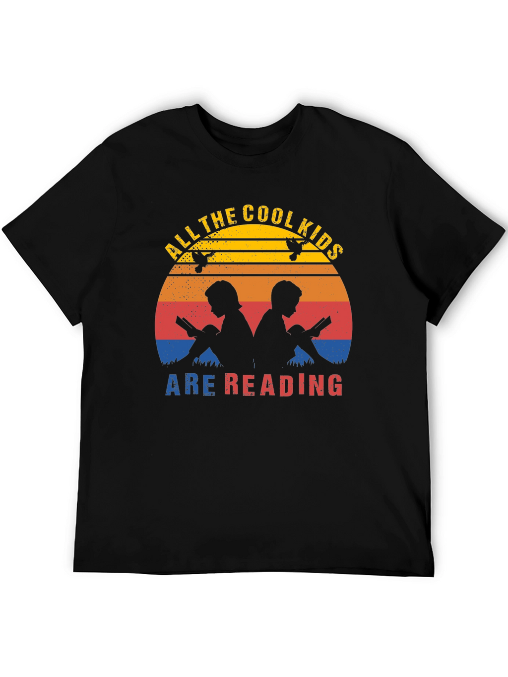 Cool Kids Reading Graphic Tee - Unisex Cotton T-Shirt