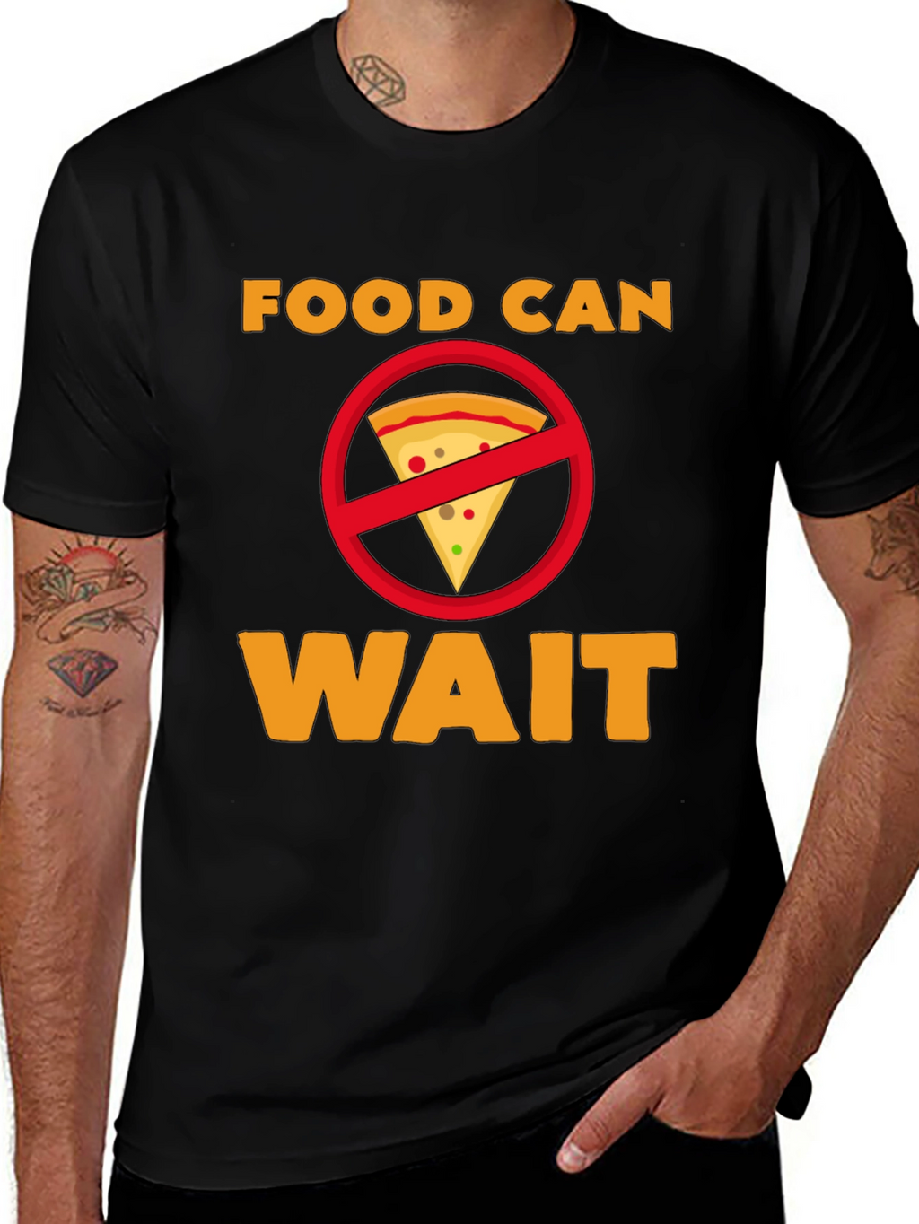 Food Can Wait T-Shirt - Funny Graphic Tee