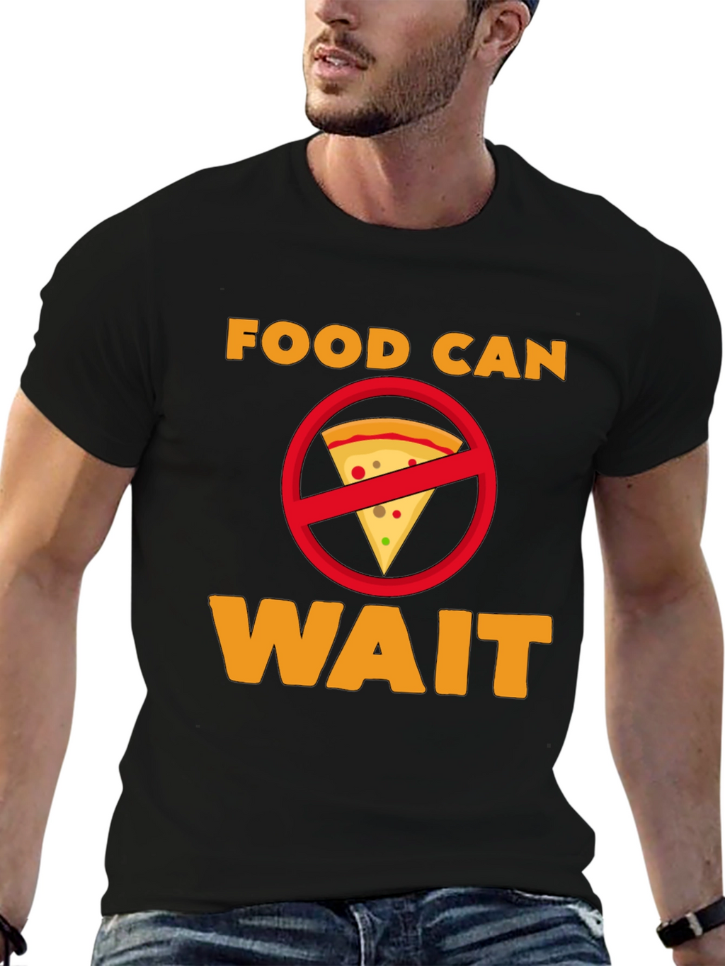 Food Can Wait T-Shirt - Funny Graphic Tee