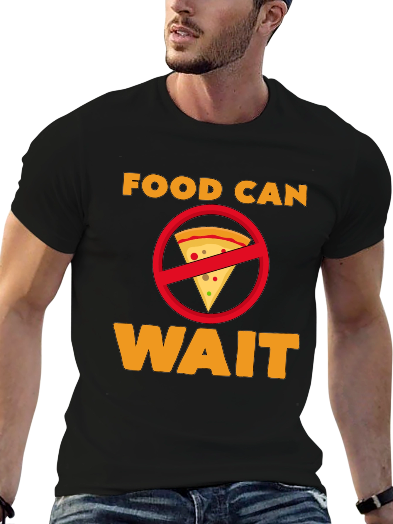 Food Can Wait T-Shirt - Funny Graphic Tee