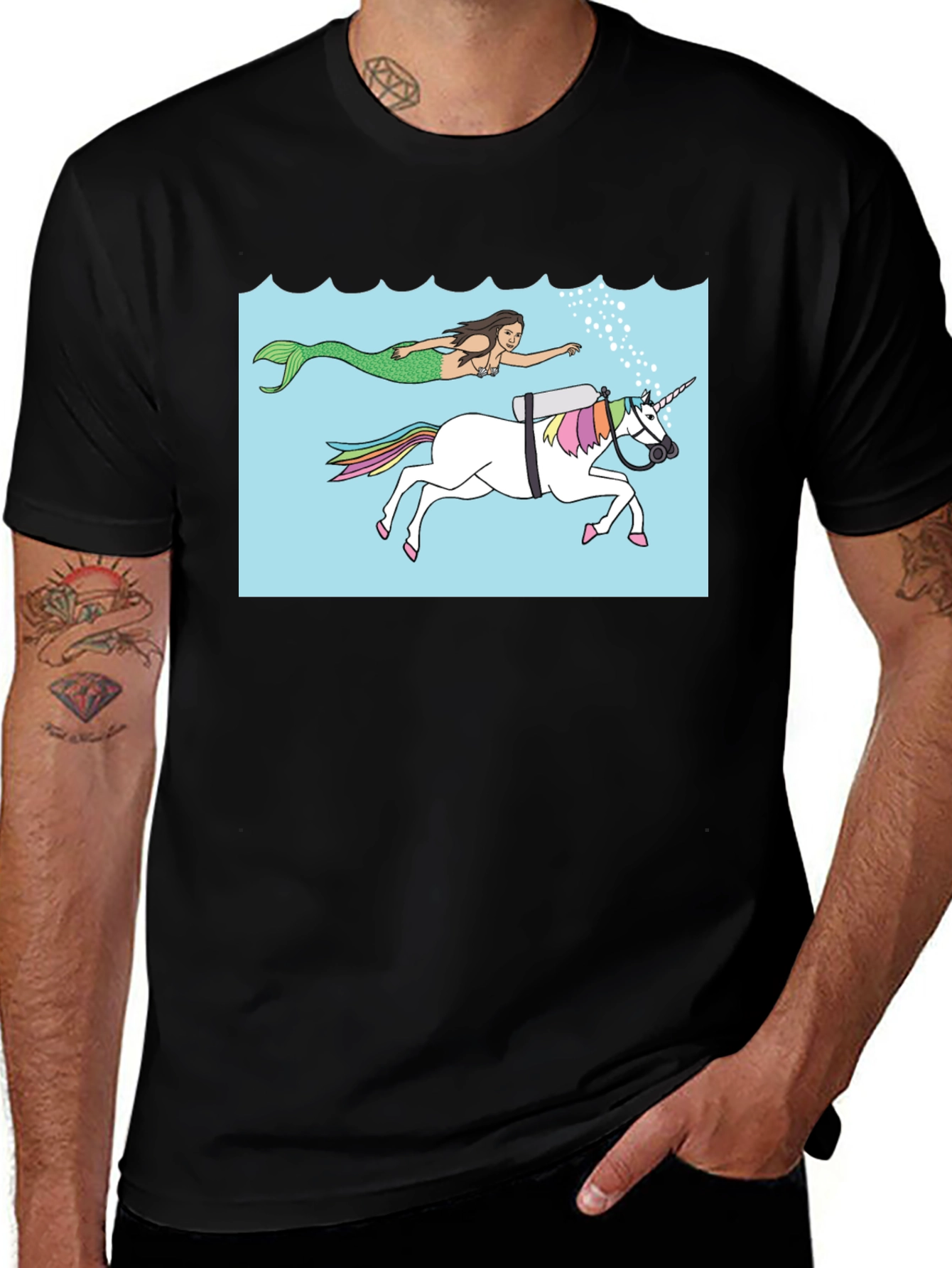 Mermaid & Scuba Unicorn T-Shirt