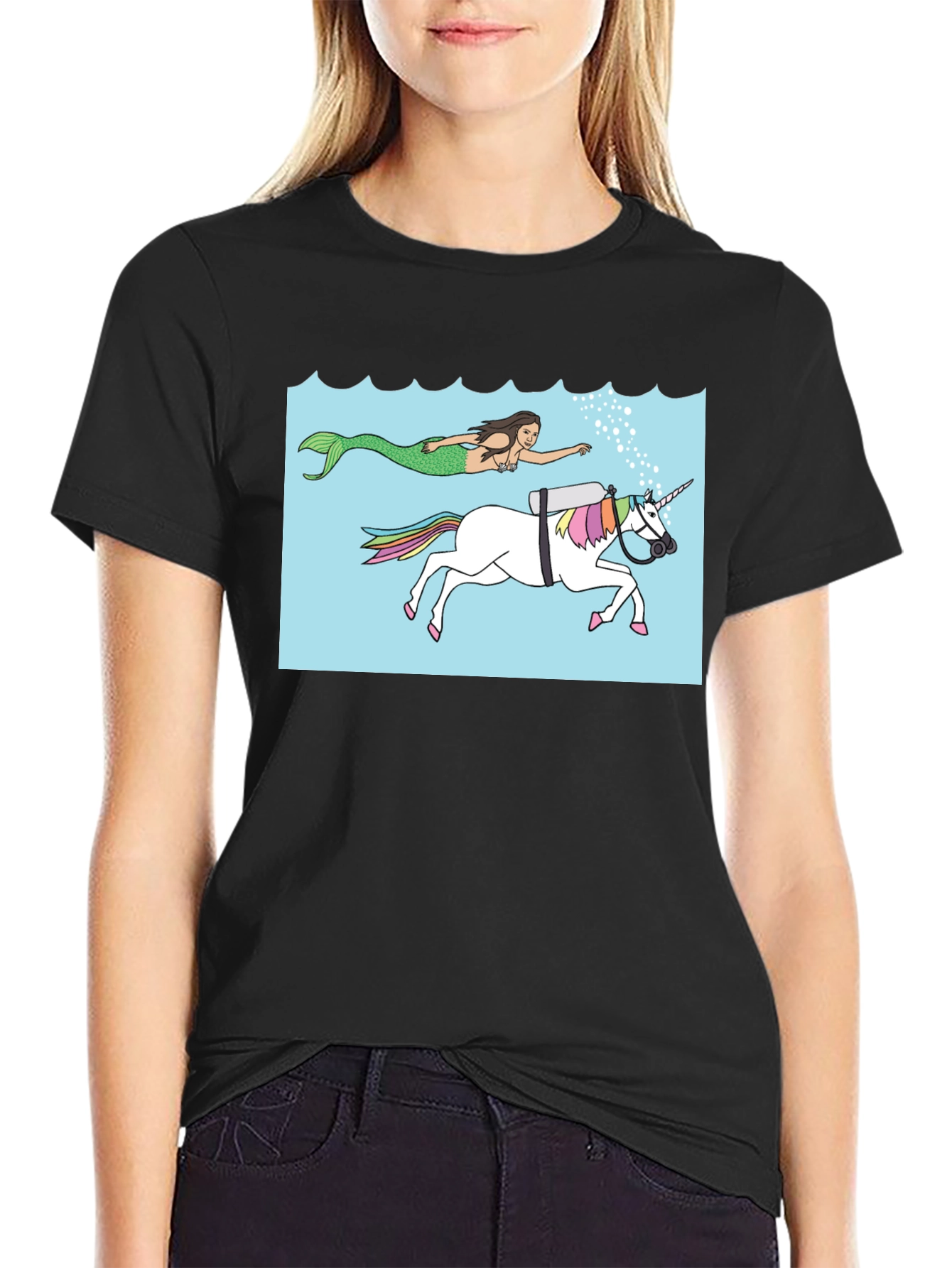 Mermaid & Scuba Unicorn T-Shirt