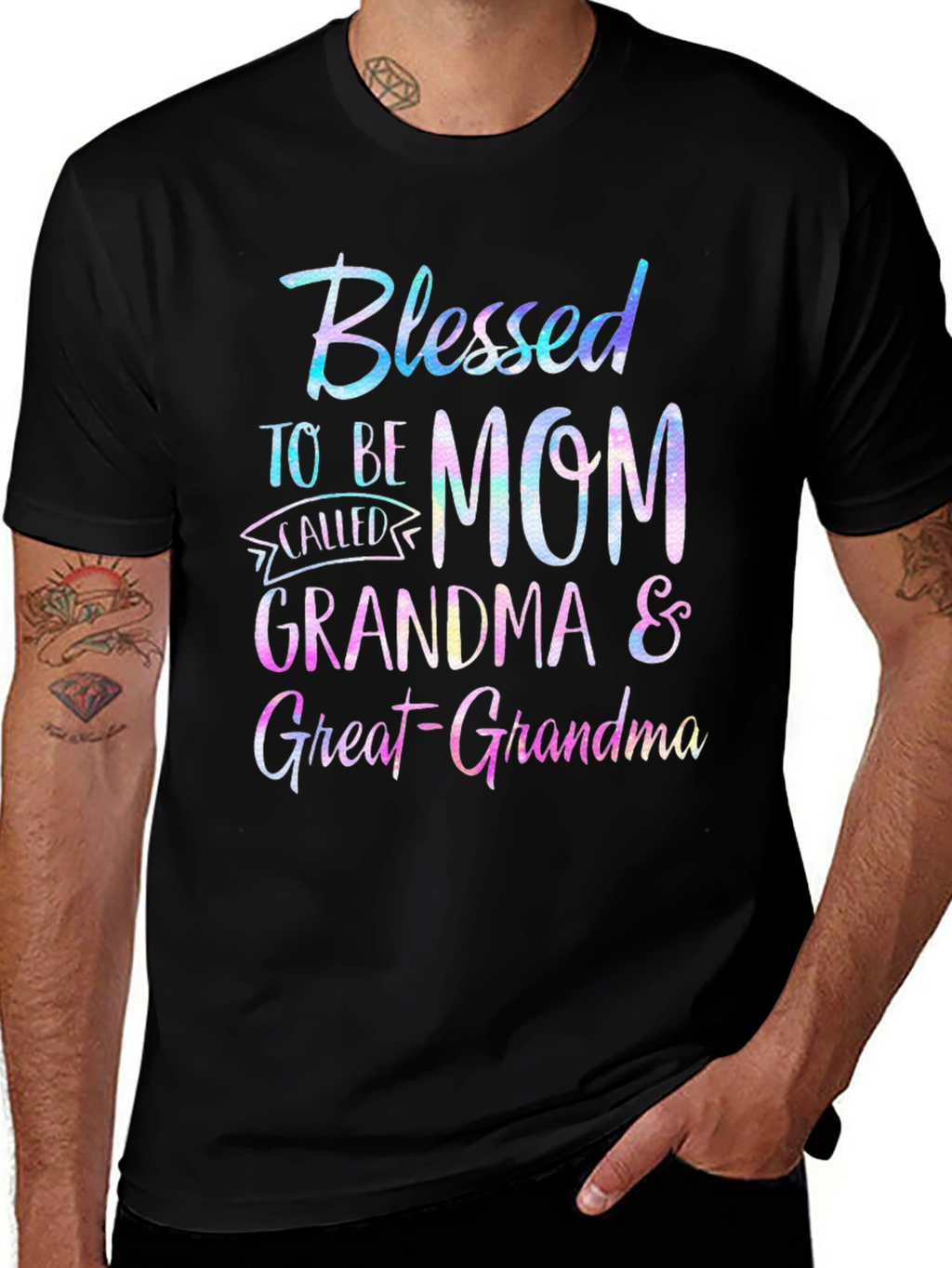 Blessed Mom Grandma Great-Grandma T-Shirt