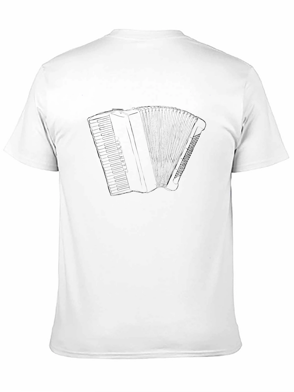 Accordion Graphic Print Black T-Shirt
