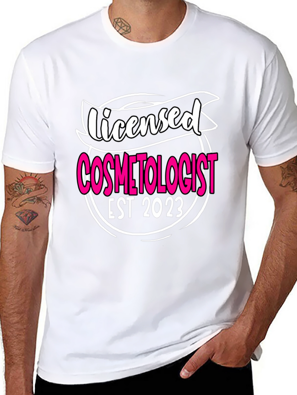 Licensed Cosmetologist EST 2023 T-Shirt