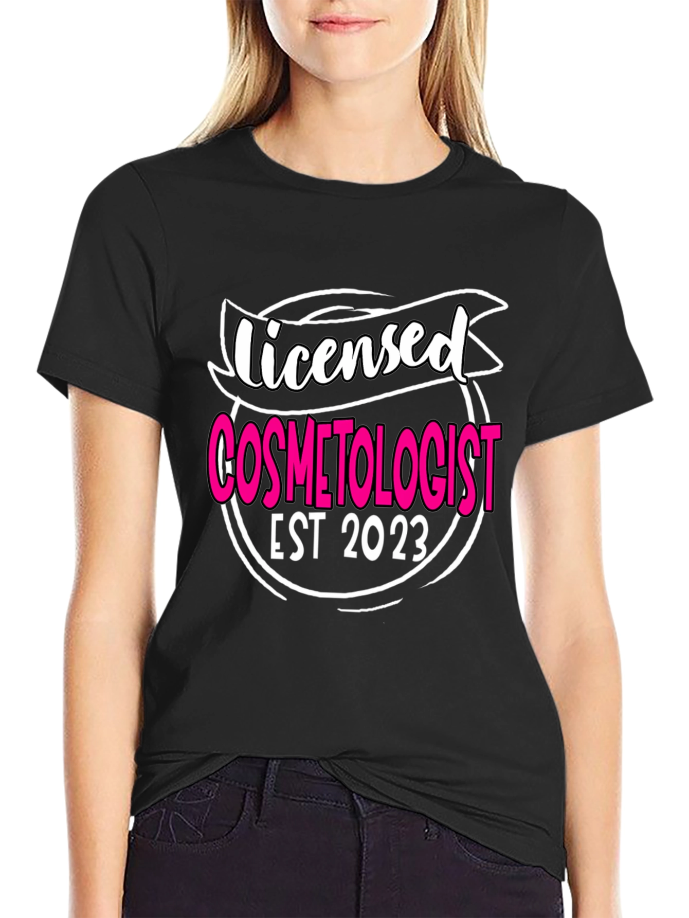 Licensed Cosmetologist EST 2023 T-Shirt