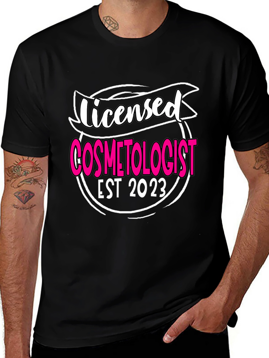 Licensed Cosmetologist EST 2023 T-Shirt
