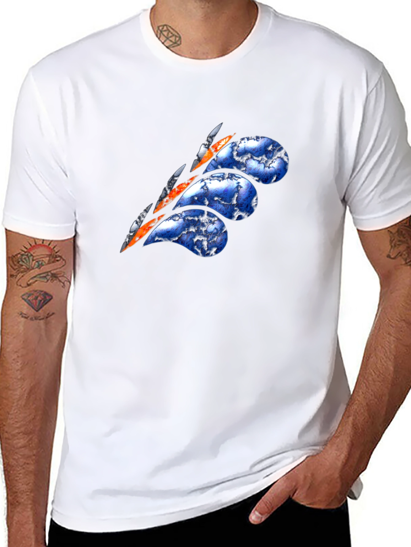 Ripped Sky Graphic T-Shirt - Unique Design