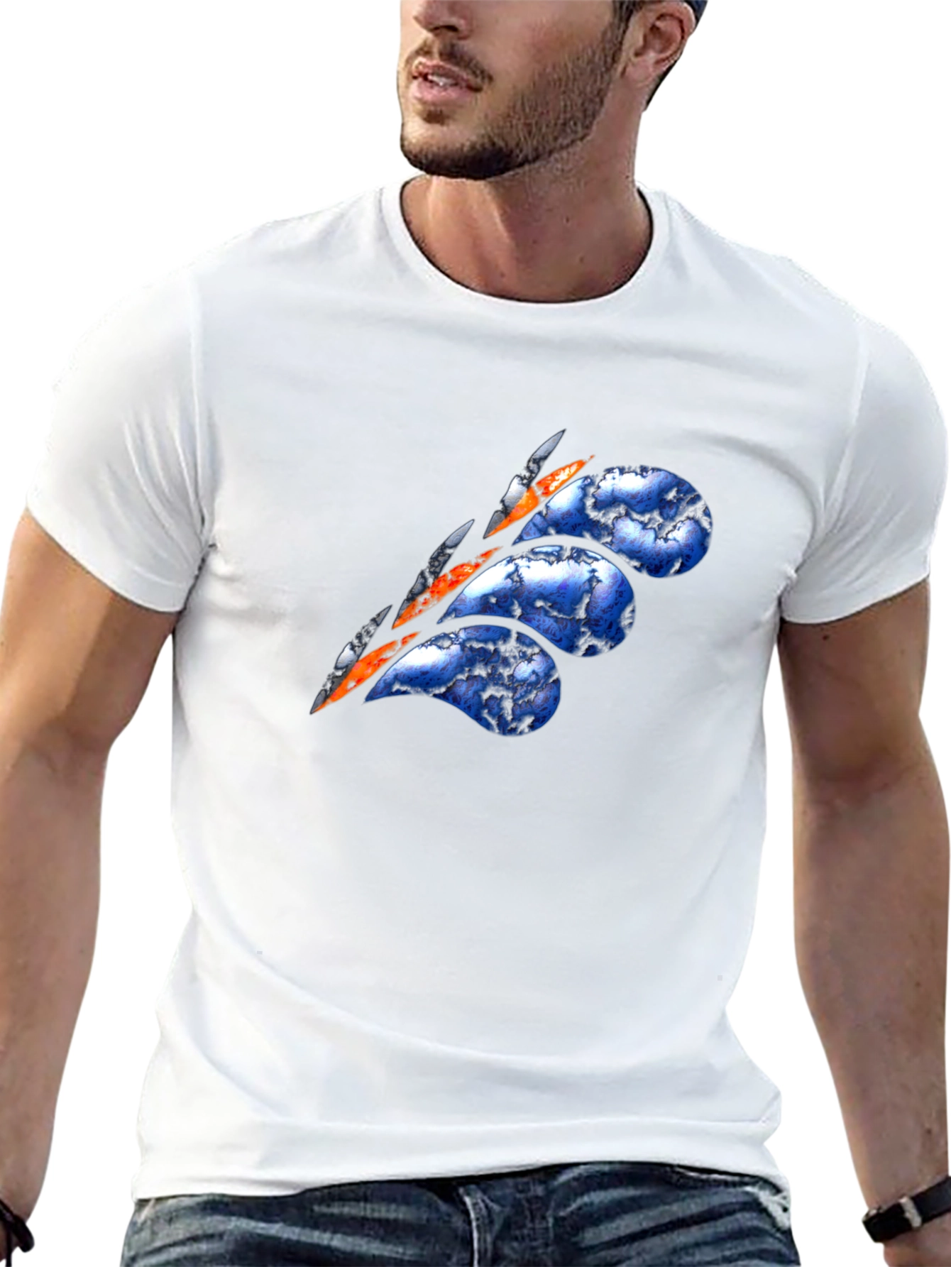 Ripped Sky Graphic T-Shirt - Unique Design