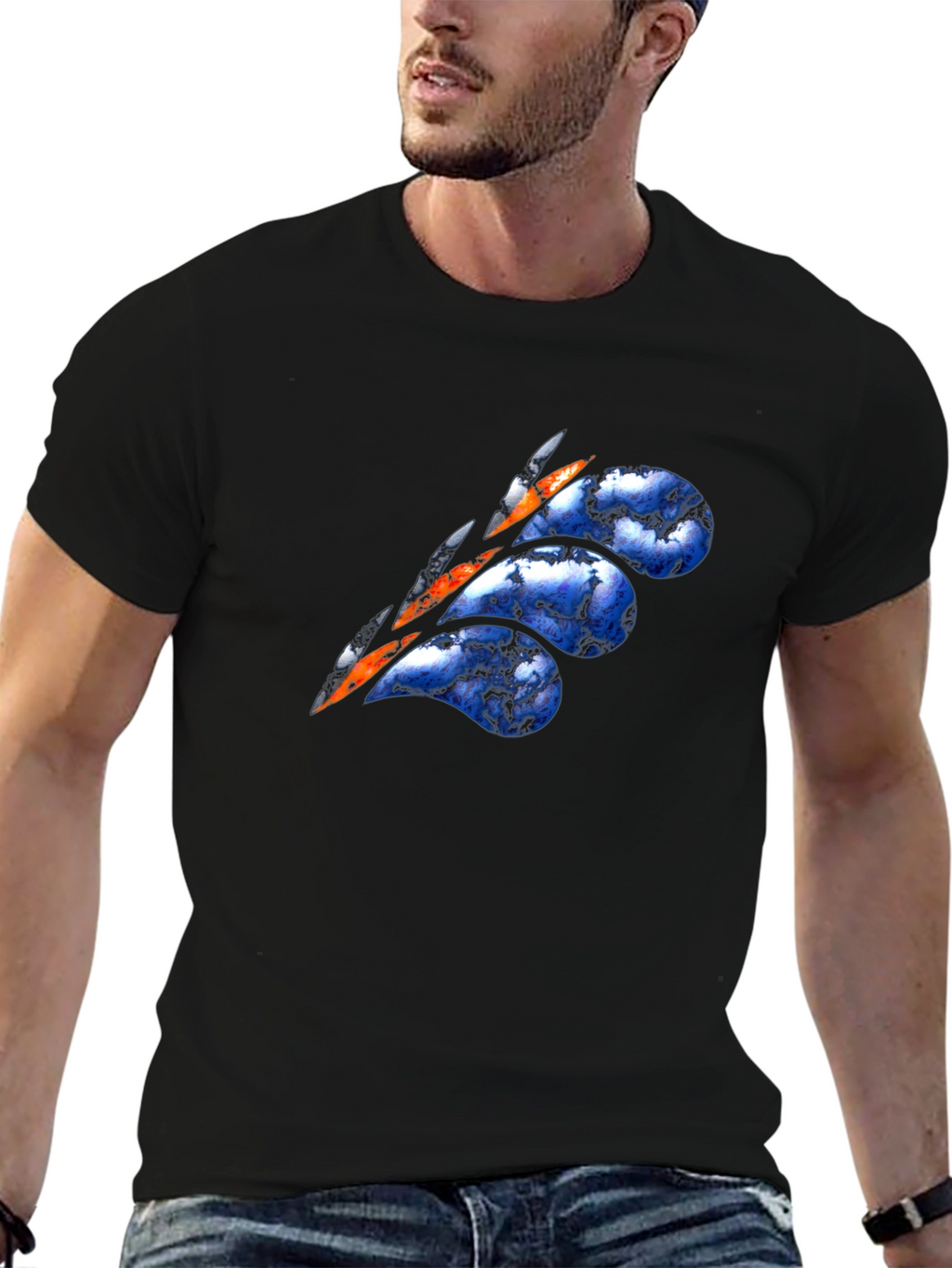 Ripped Sky Graphic T-Shirt - Unique Design