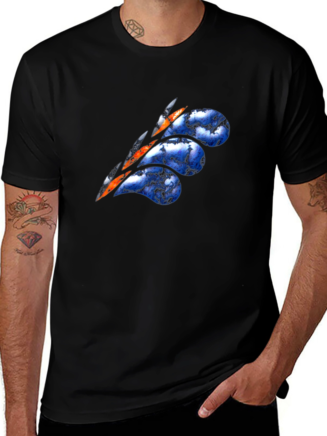 Ripped Sky Graphic T-Shirt - Unique Design