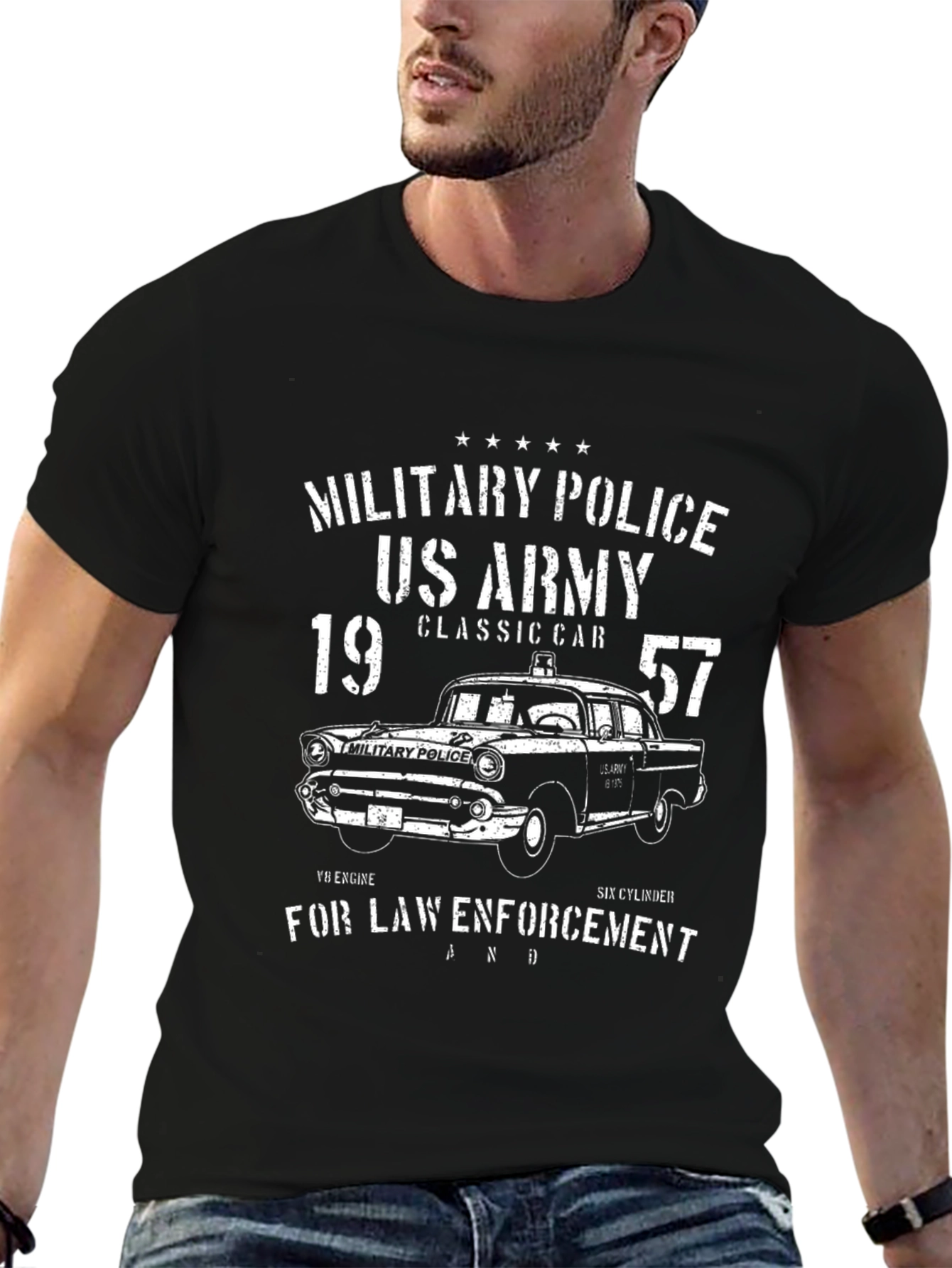 Military Police US Army Classic Car T-Shirt