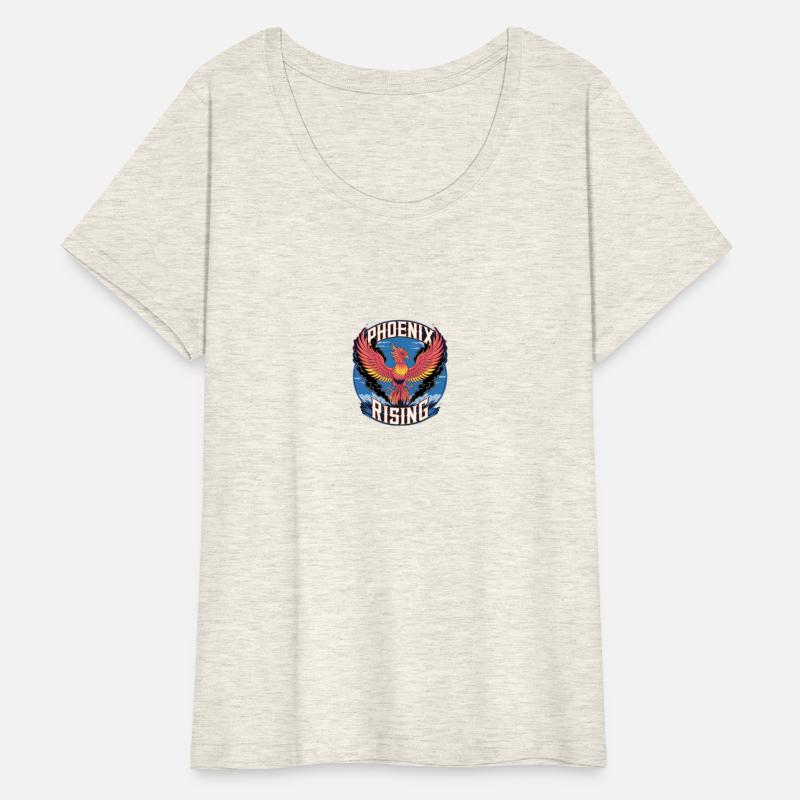 "Phoenix Rising" – A phoenix with fiery, vibrant c