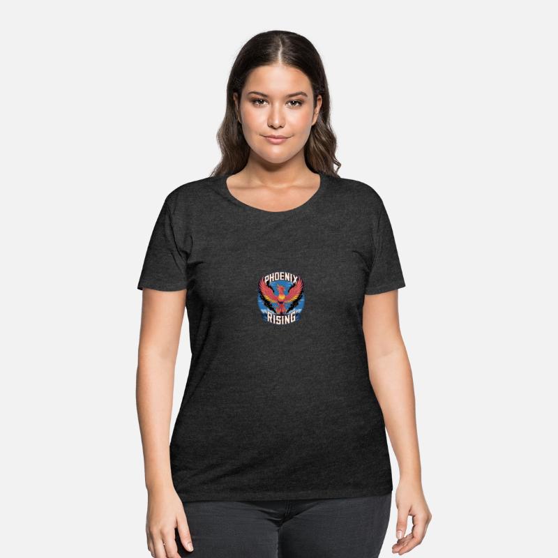 "Phoenix Rising" – A phoenix with fiery, vibrant c