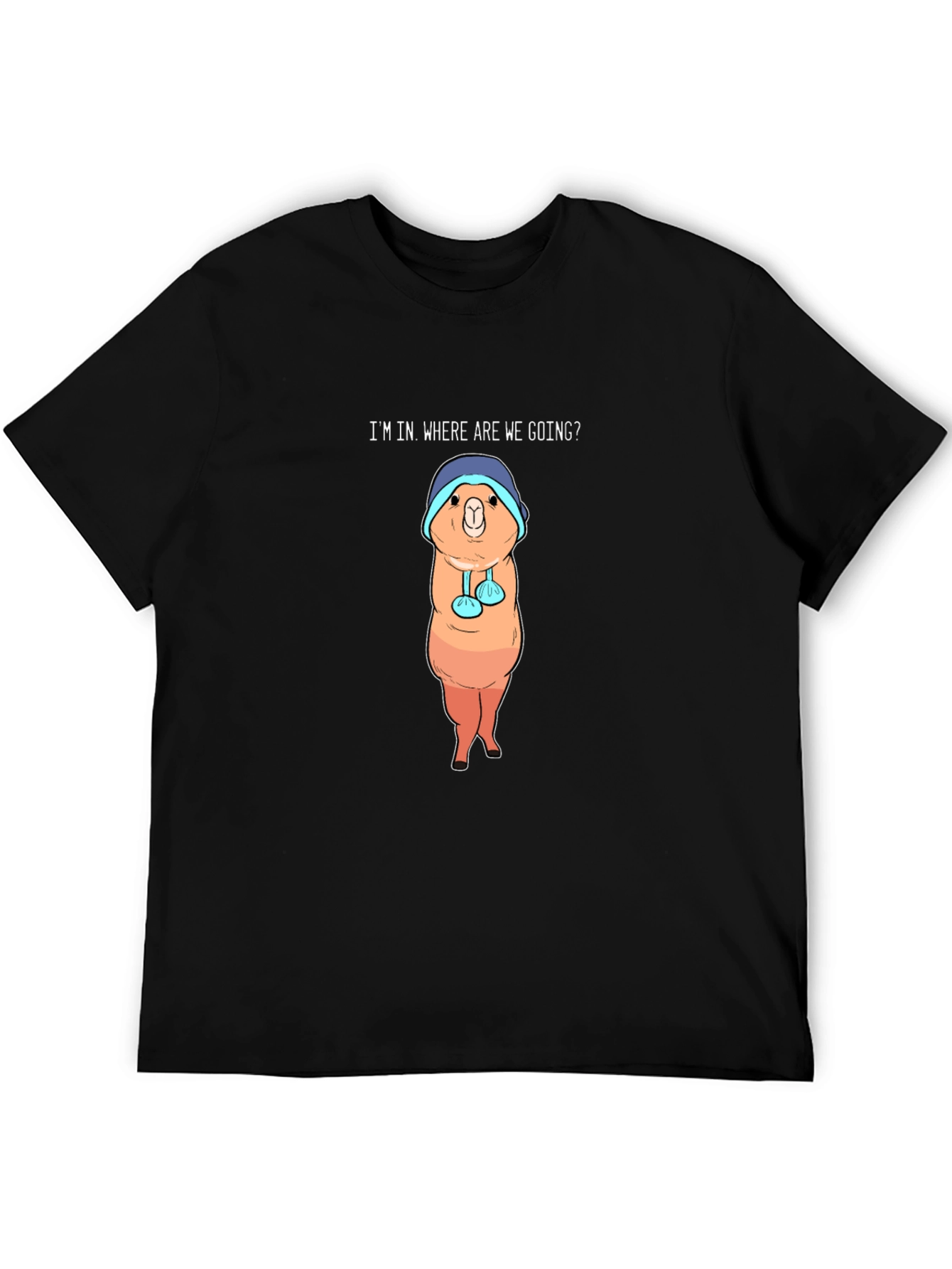 Alpaca Graphic Tee - Im In Where Are We Going?