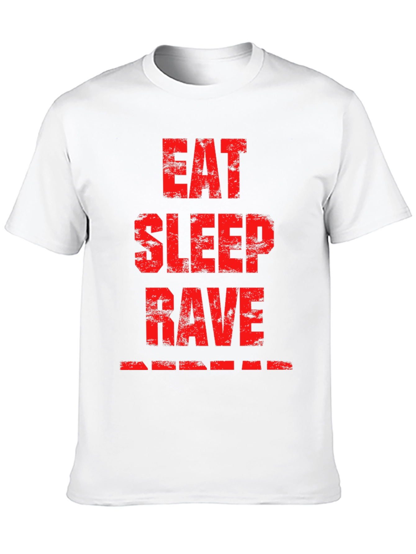 Eat Sleep Rave Black Graphic T-Shirt
