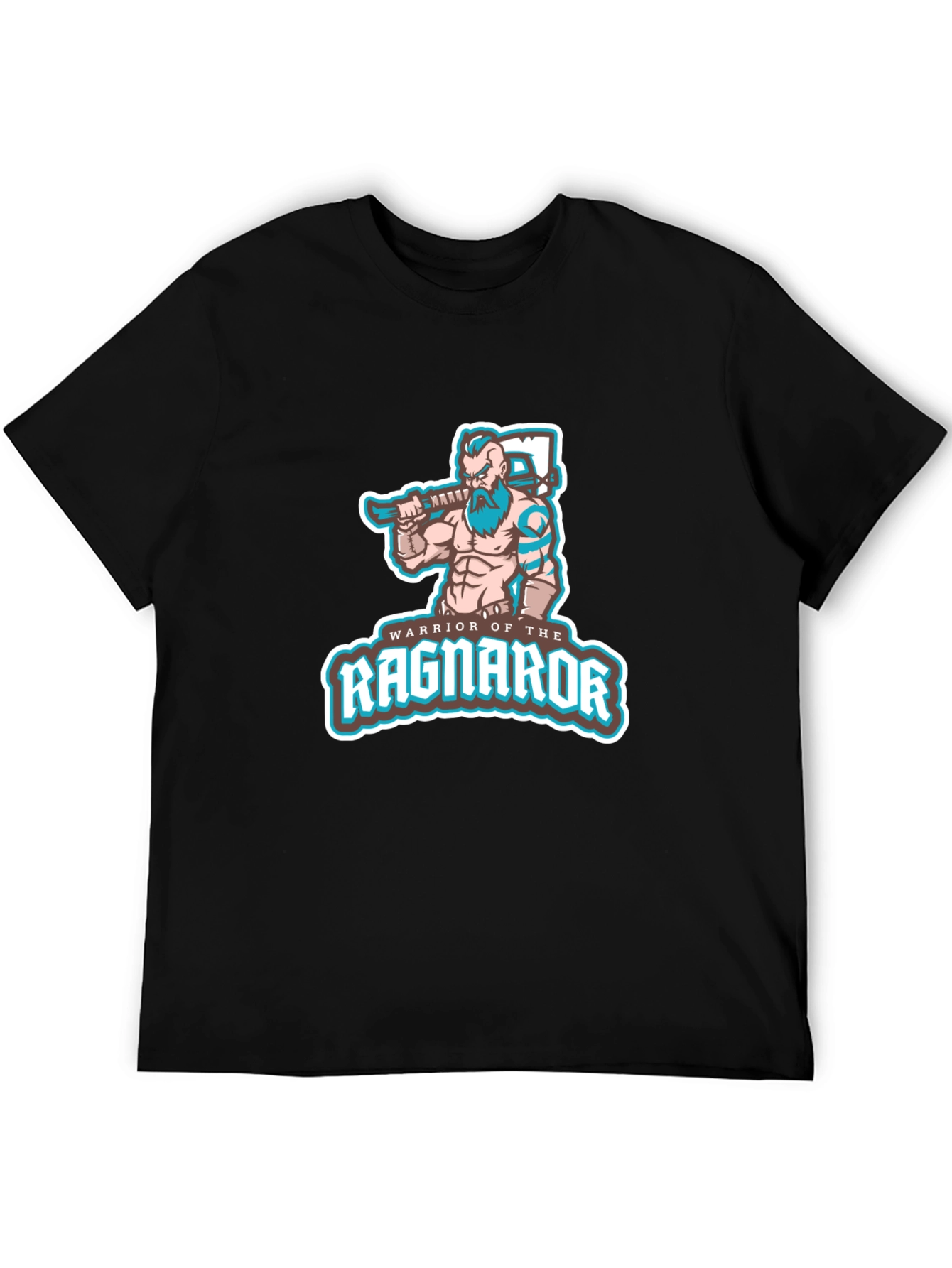Warrior of Ragnarok T-Shirt - Black Viking Graphic Tee