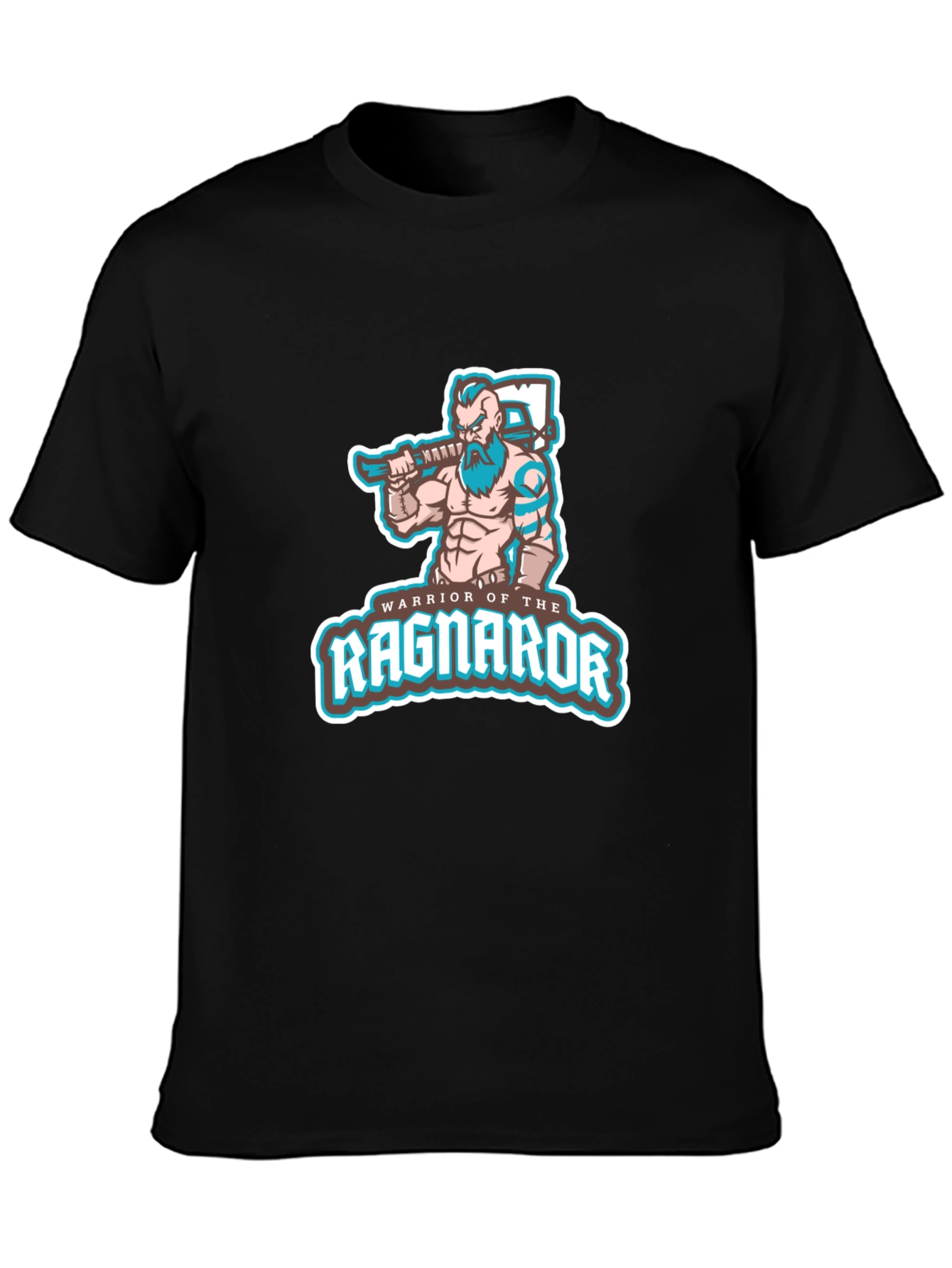 Warrior of Ragnarok T-Shirt - Black Viking Graphic Tee