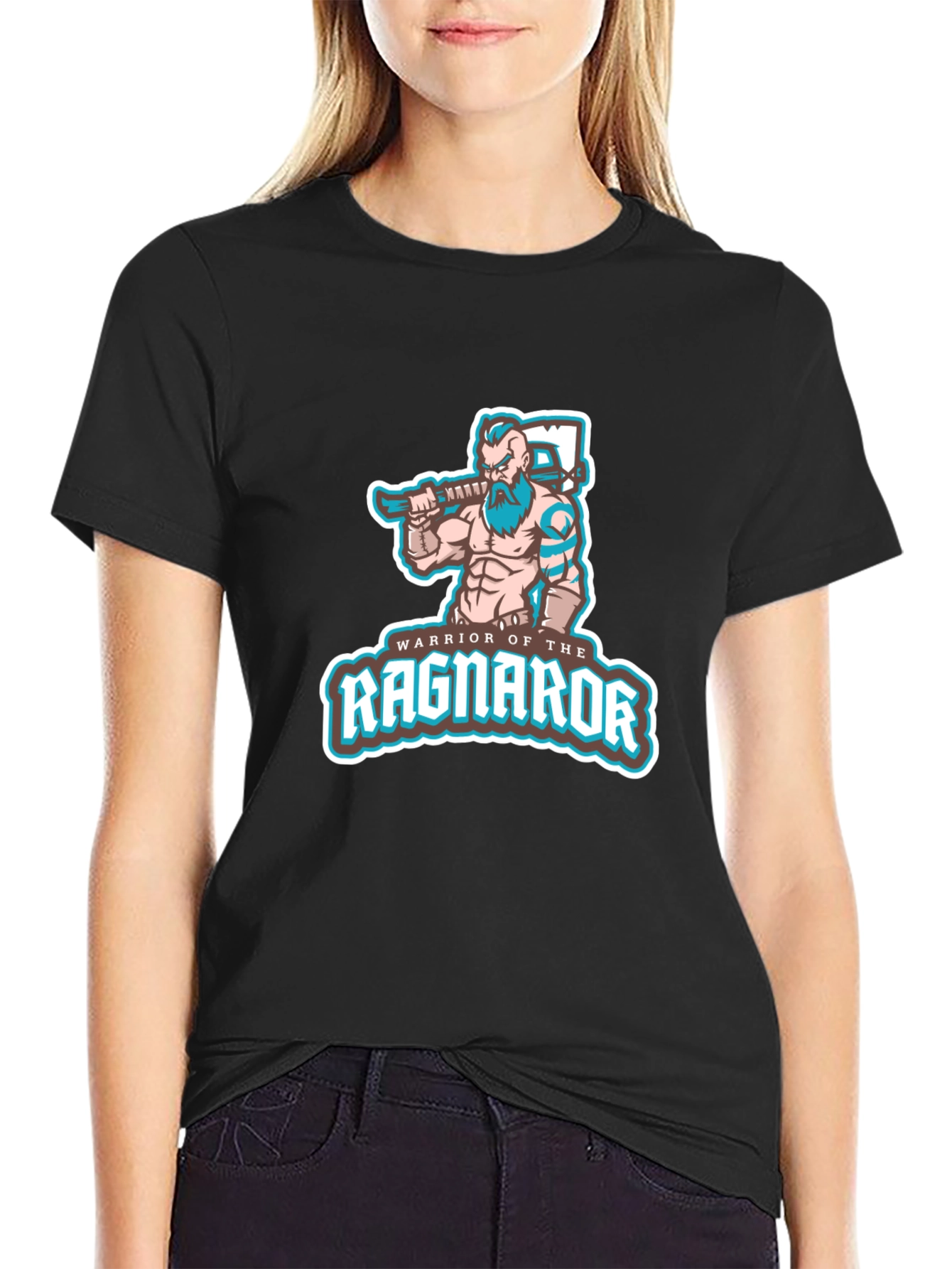 Warrior of Ragnarok T-Shirt - Black Viking Graphic Tee