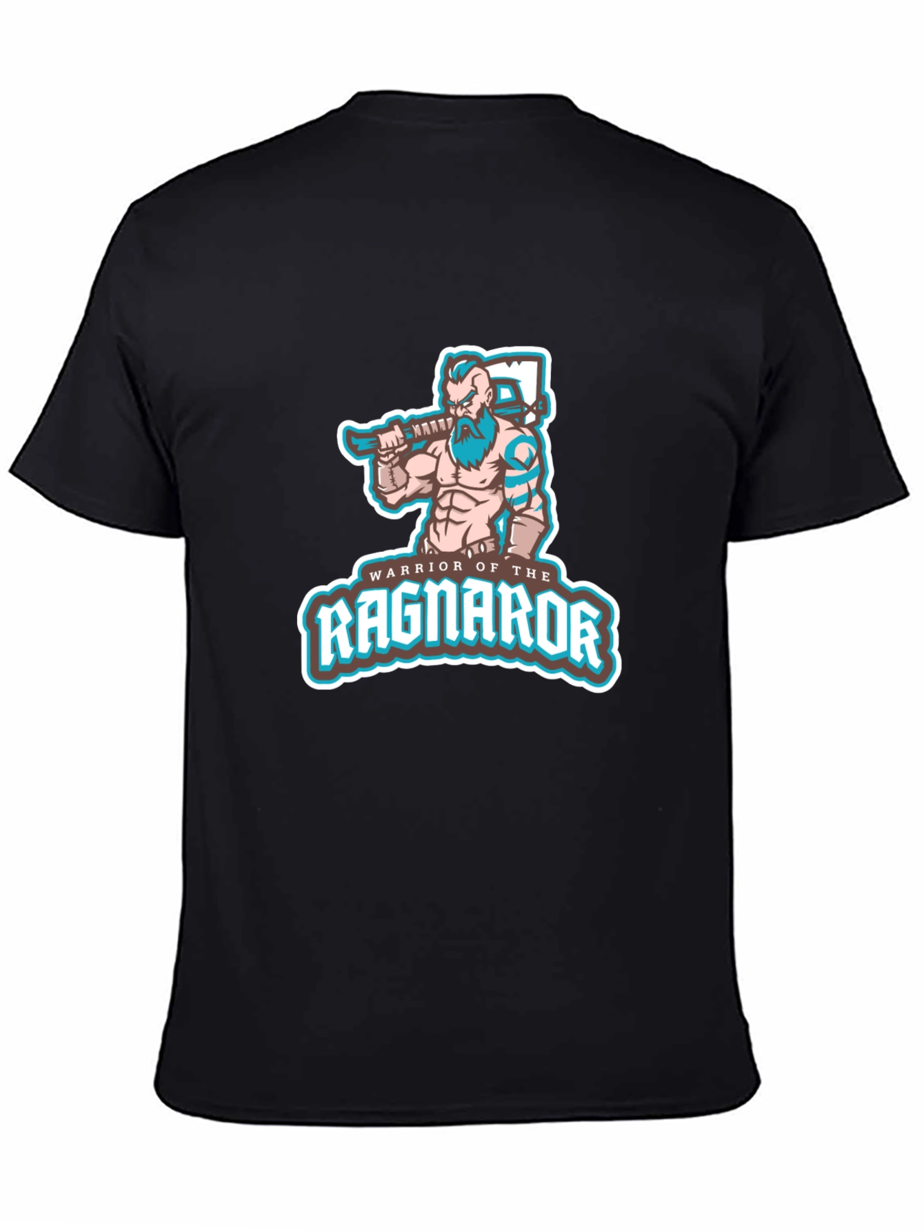 Warrior of Ragnarok T-Shirt - Black Viking Graphic Tee