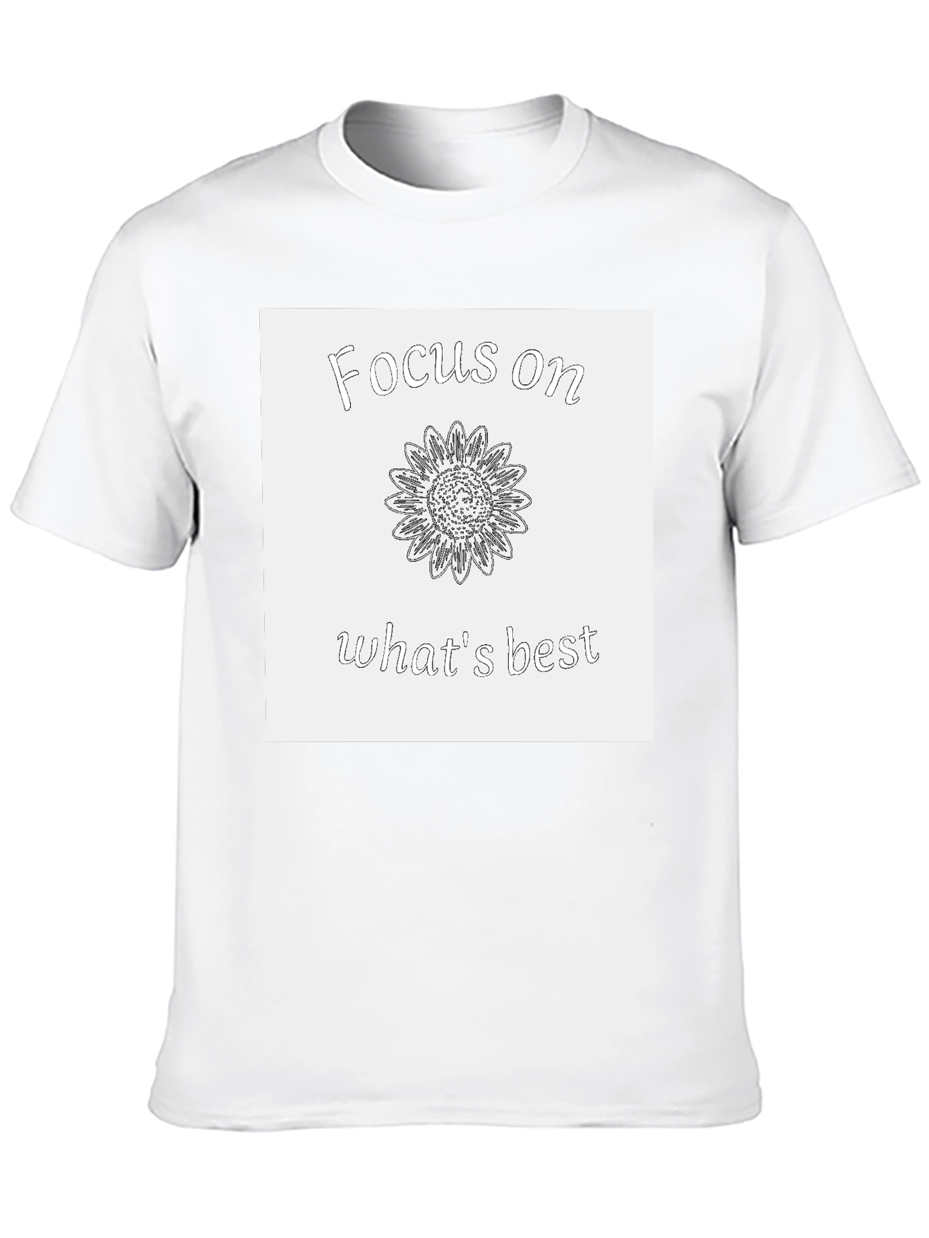 Focus on Whats Best Sunflower Graphic Tee