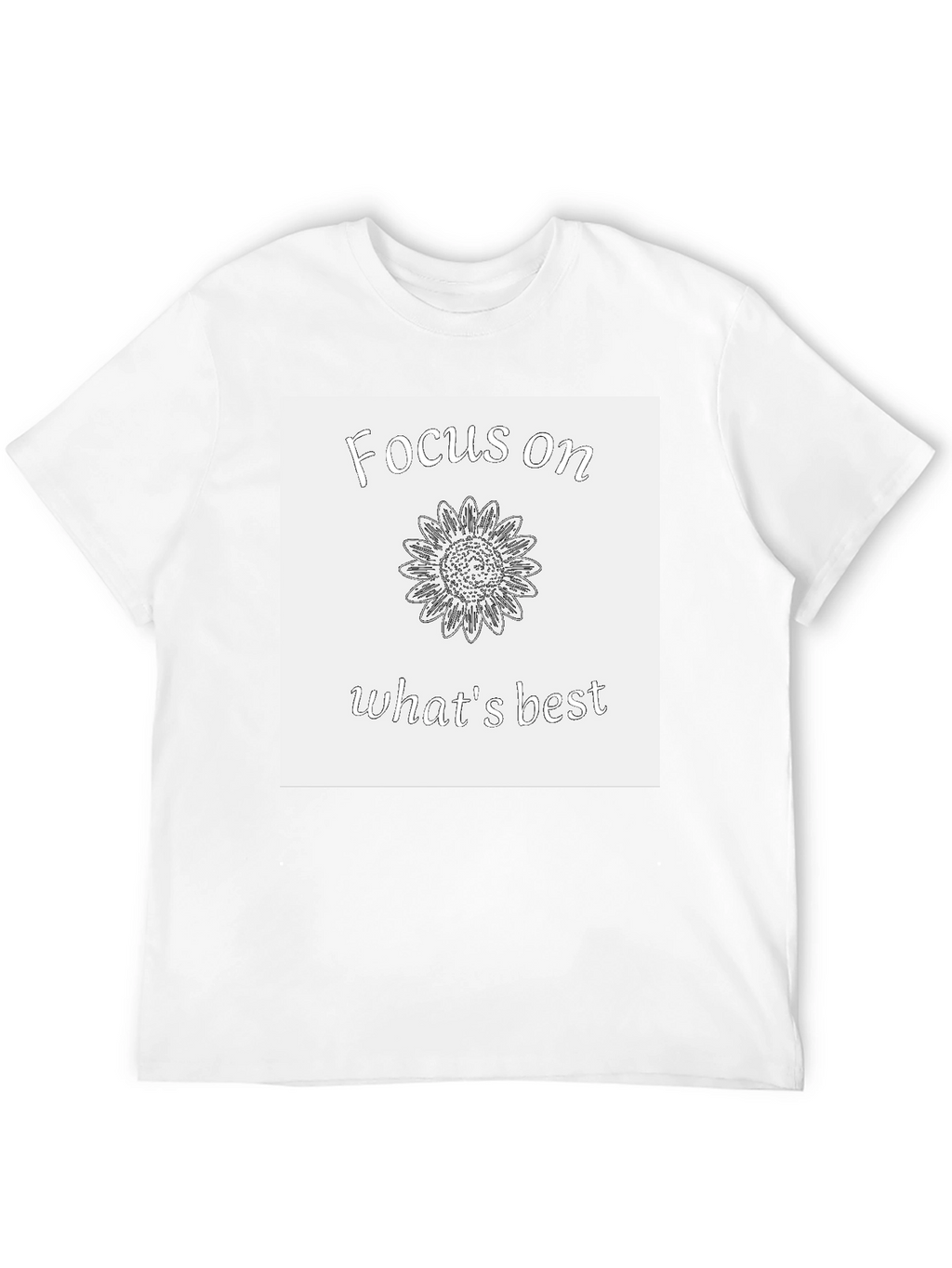 Focus on Whats Best Sunflower Graphic Tee