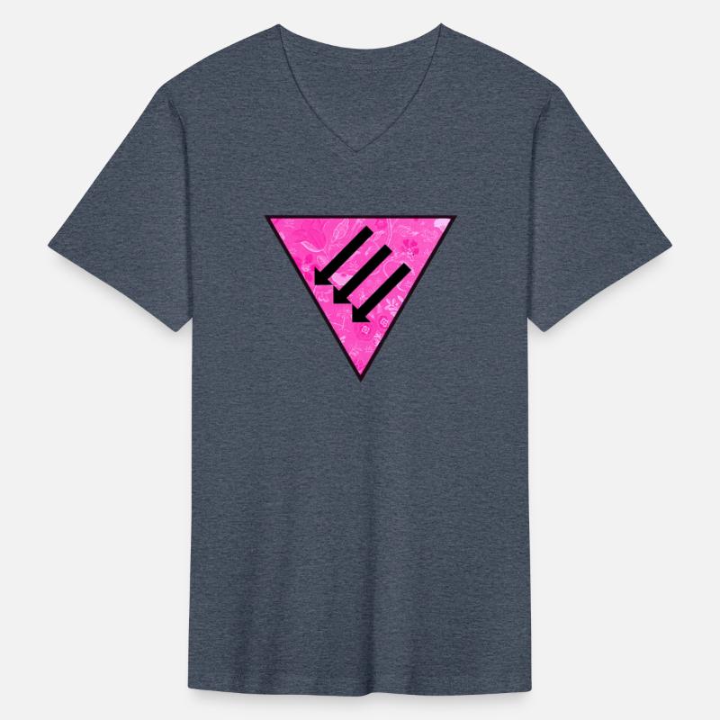 Pink Triangle Iron Front Simple