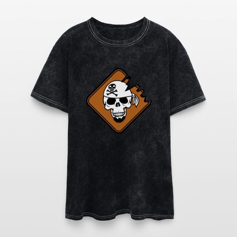 Pirate Shield Skull Skeleton Danger Warning Sign