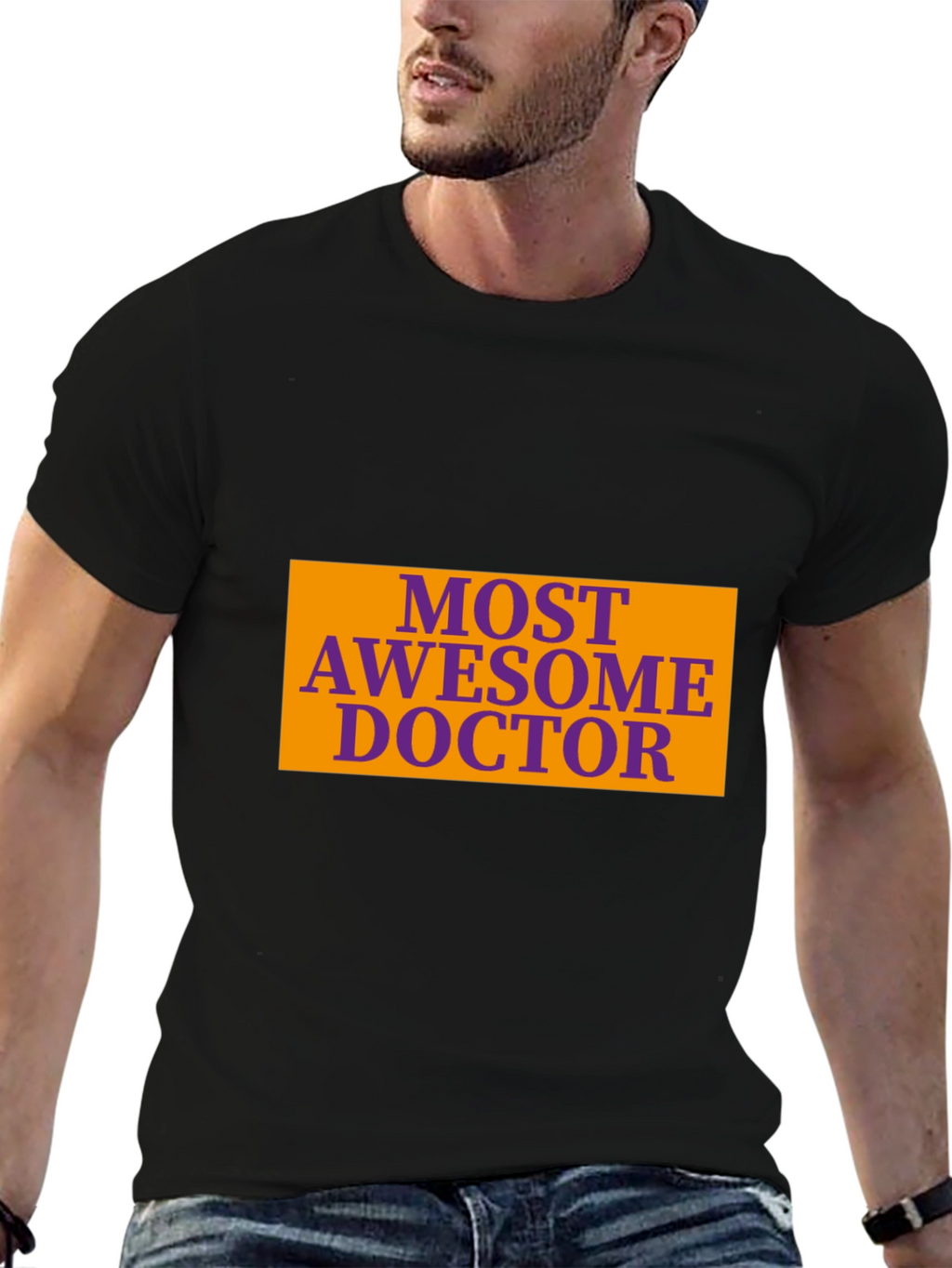 Most Awesome Doctor Graphic Tee - Black T-Shirt