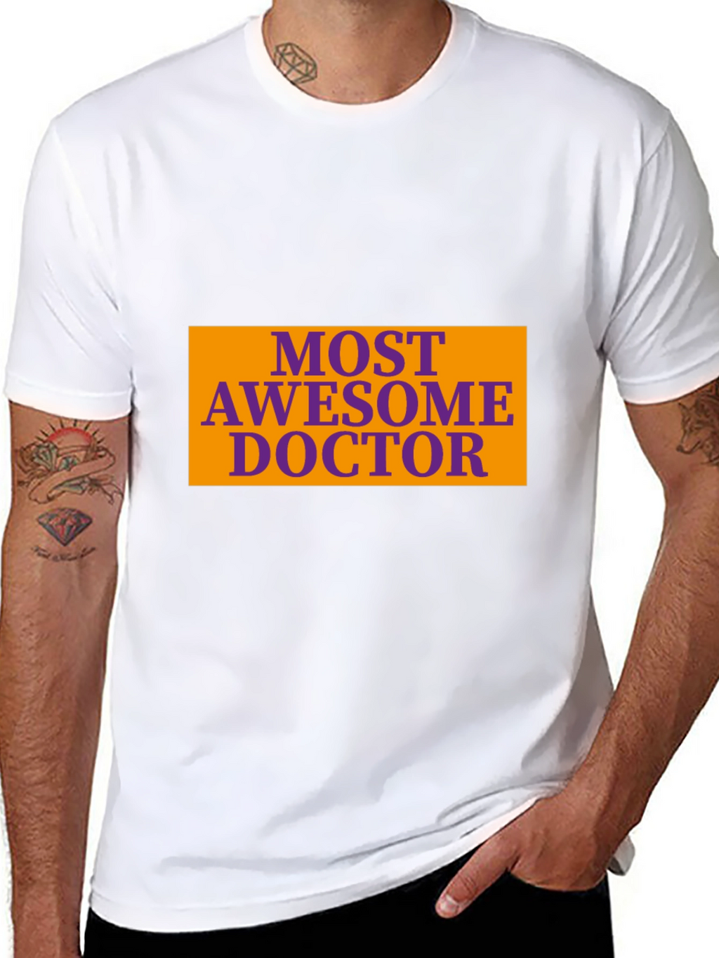 Most Awesome Doctor Graphic Tee - Black T-Shirt