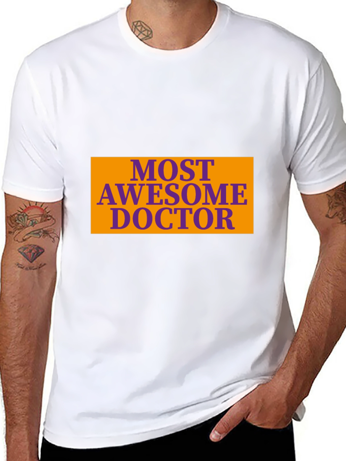 Most Awesome Doctor Graphic Tee - Black T-Shirt