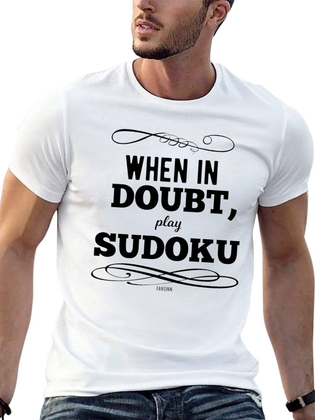 Sudoku Puzzle T-Shirt - When In Doubt Play!