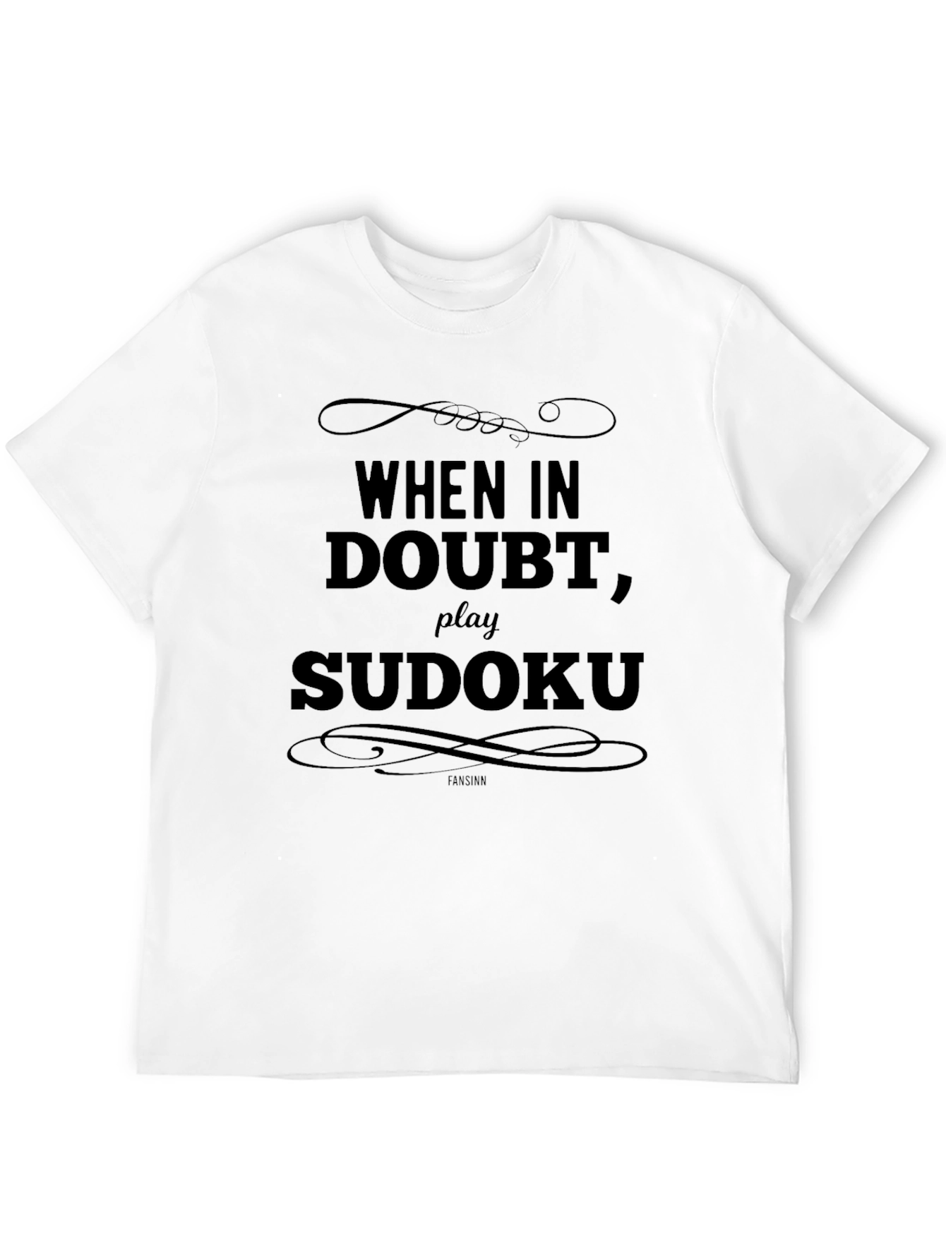 Sudoku Puzzle T-Shirt - When In Doubt Play!