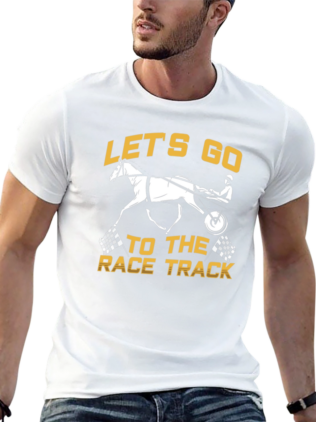 Lets Go to the Race Track Graphic Tee