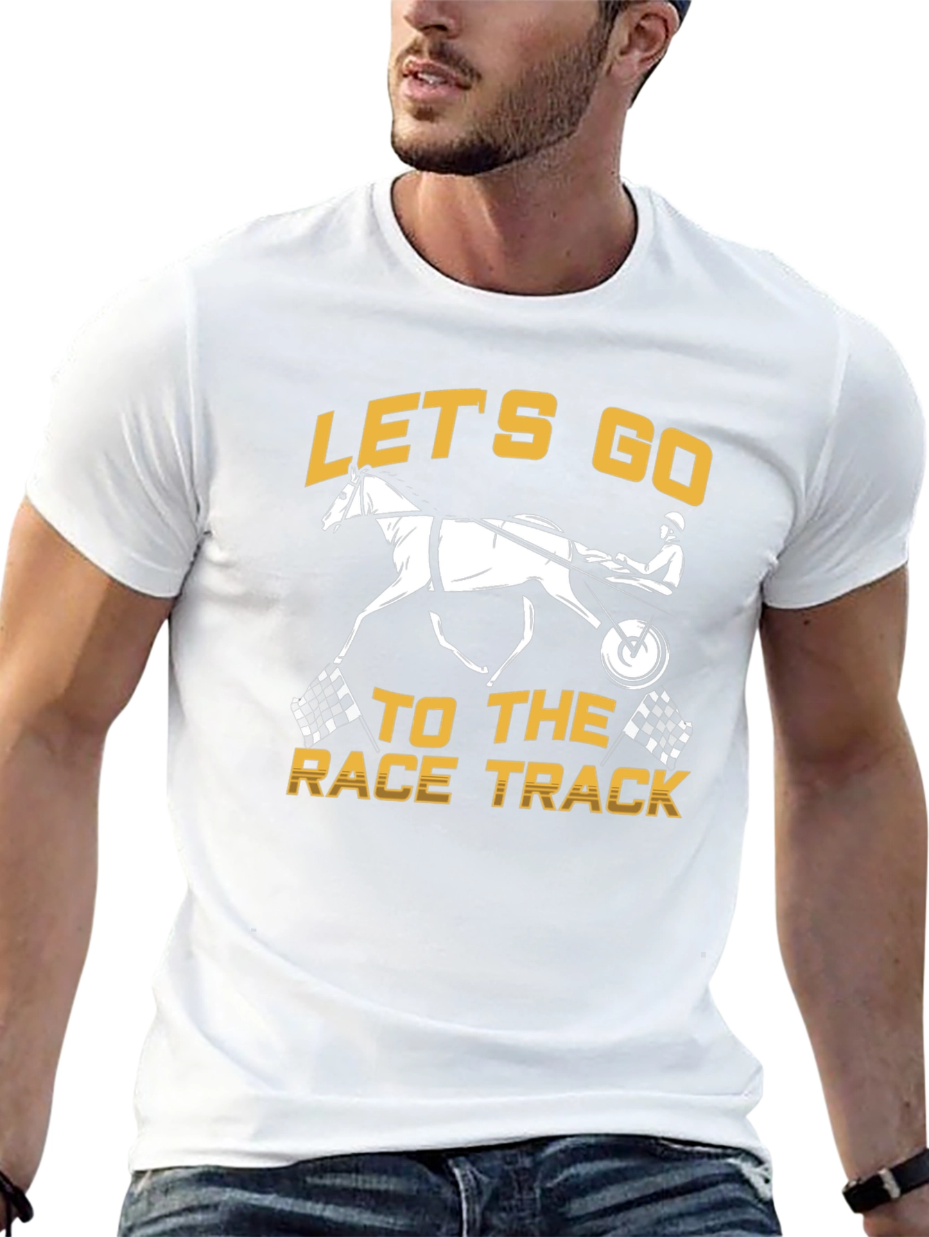 Lets Go to the Race Track Graphic Tee