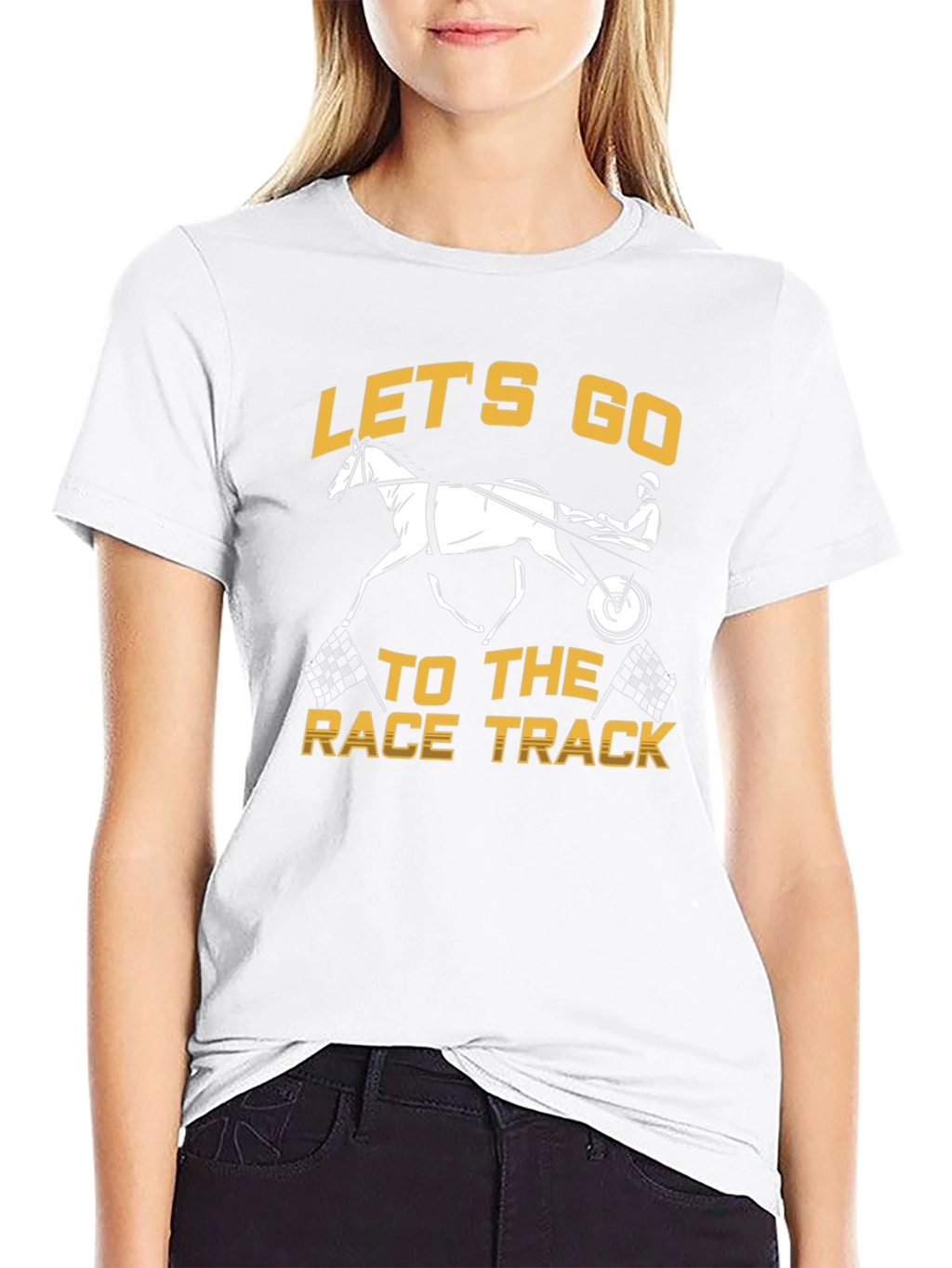 Lets Go to the Race Track Graphic Tee