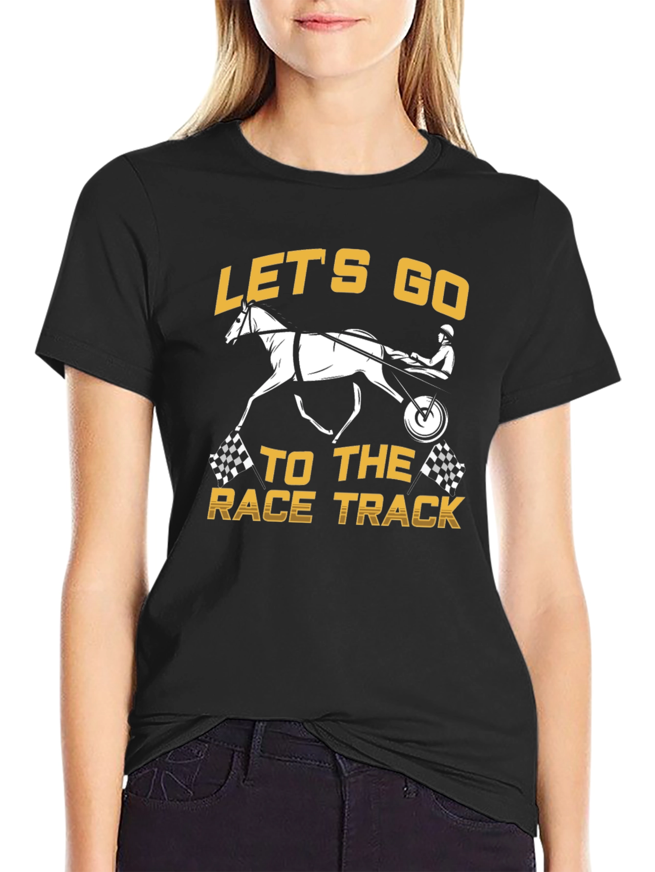 Lets Go to the Race Track Graphic Tee