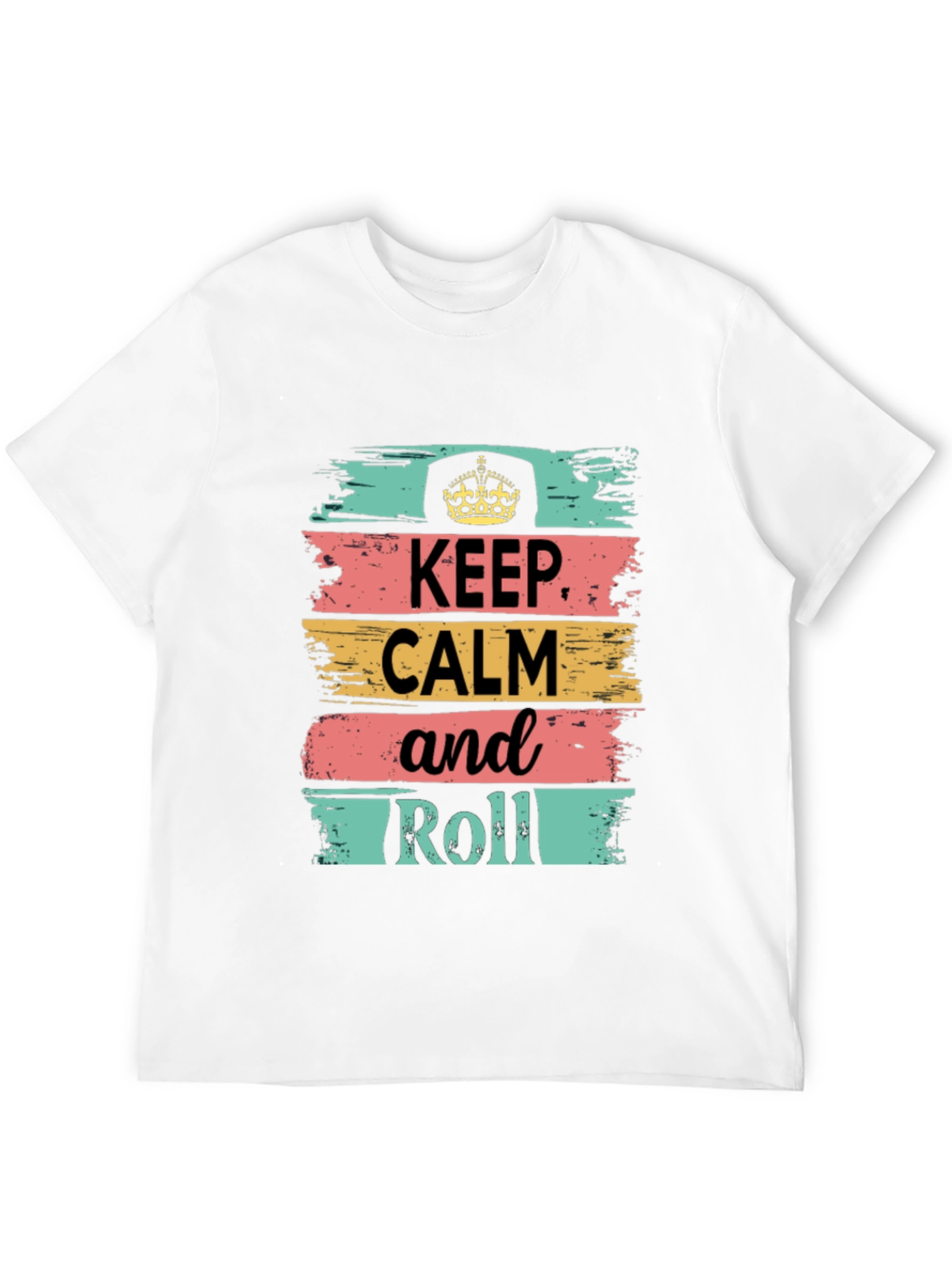 Keep Calm and Roll Graphic T-Shirt