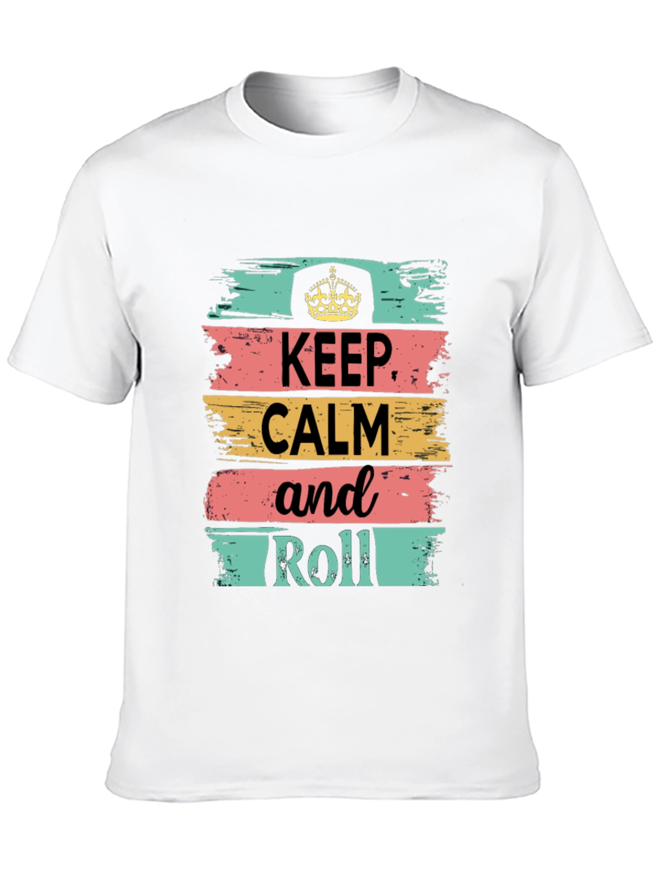 Keep Calm and Roll Graphic T-Shirt