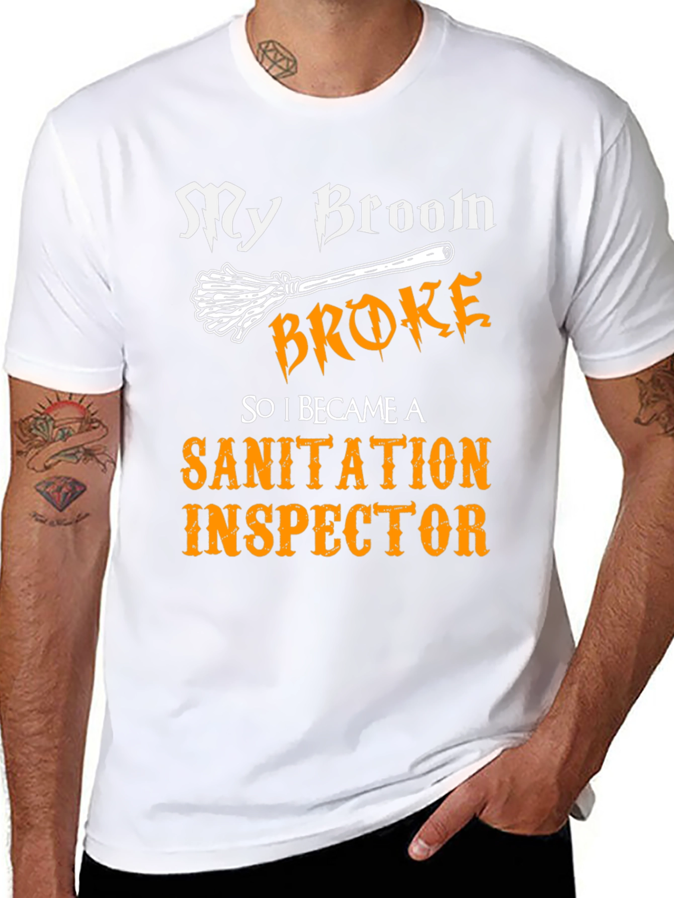 My Broom Broke Sanitation Inspector T-Shirt