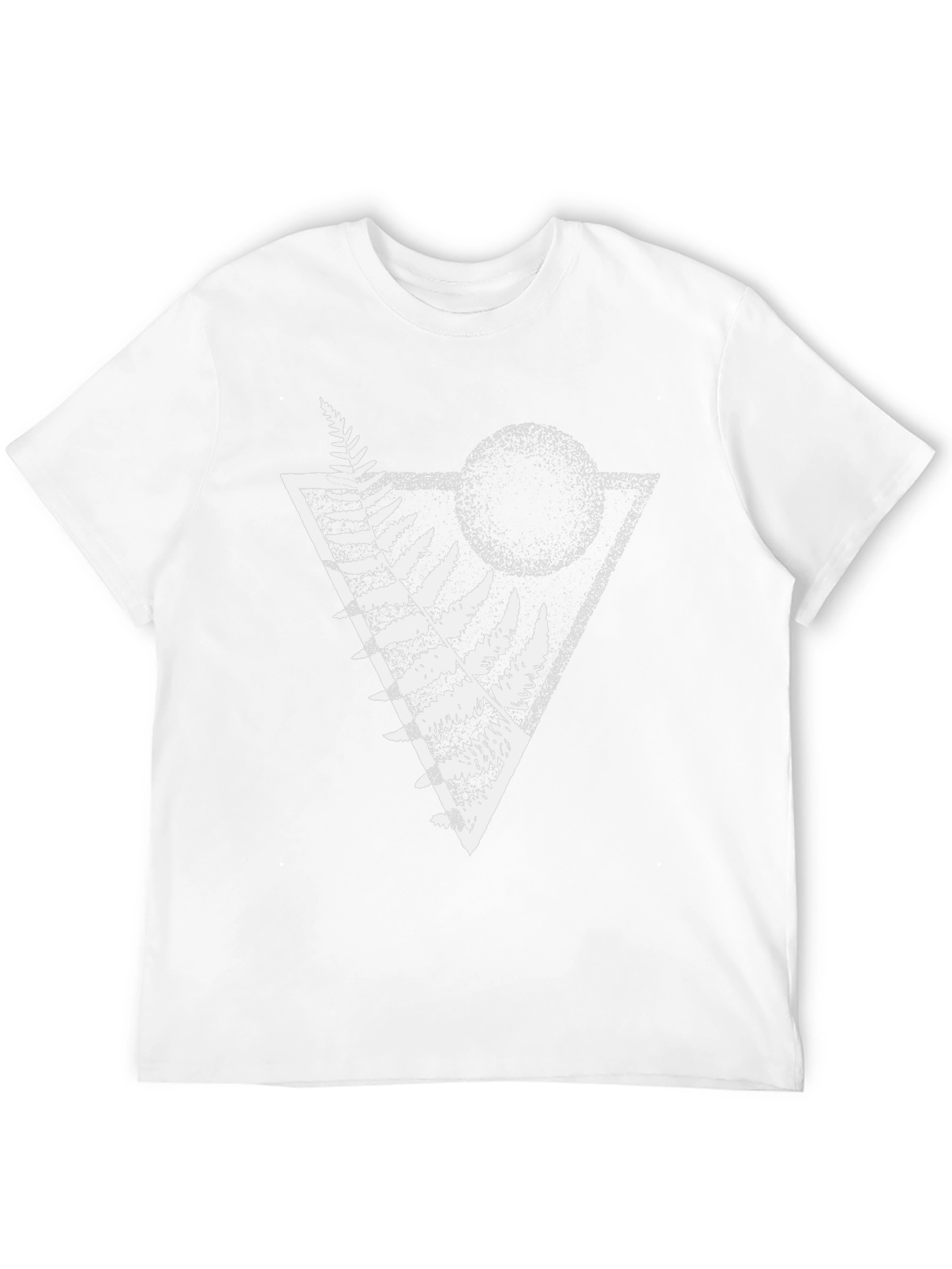 Geometric Fern Graphic Tee - Stylish Menswear