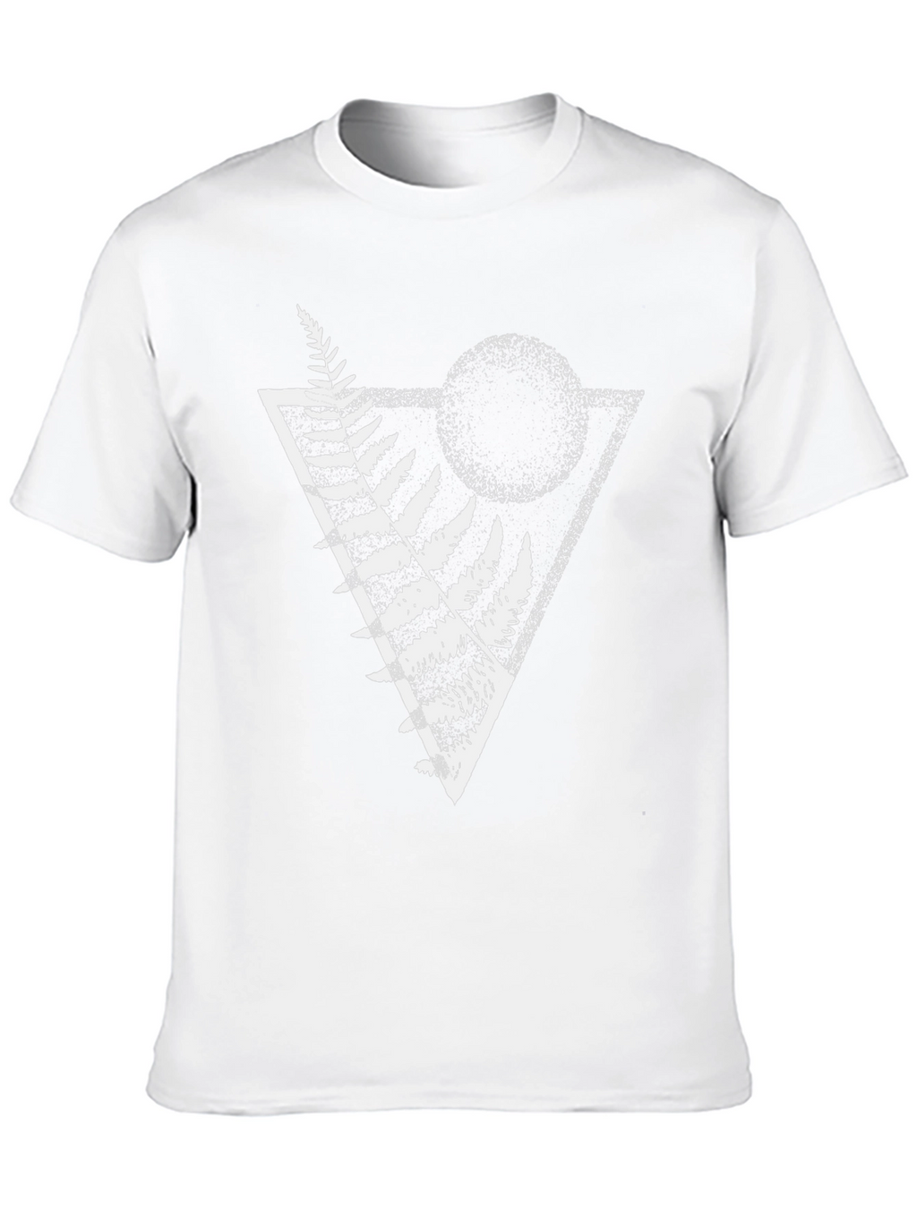 Geometric Fern Graphic Tee - Stylish Menswear