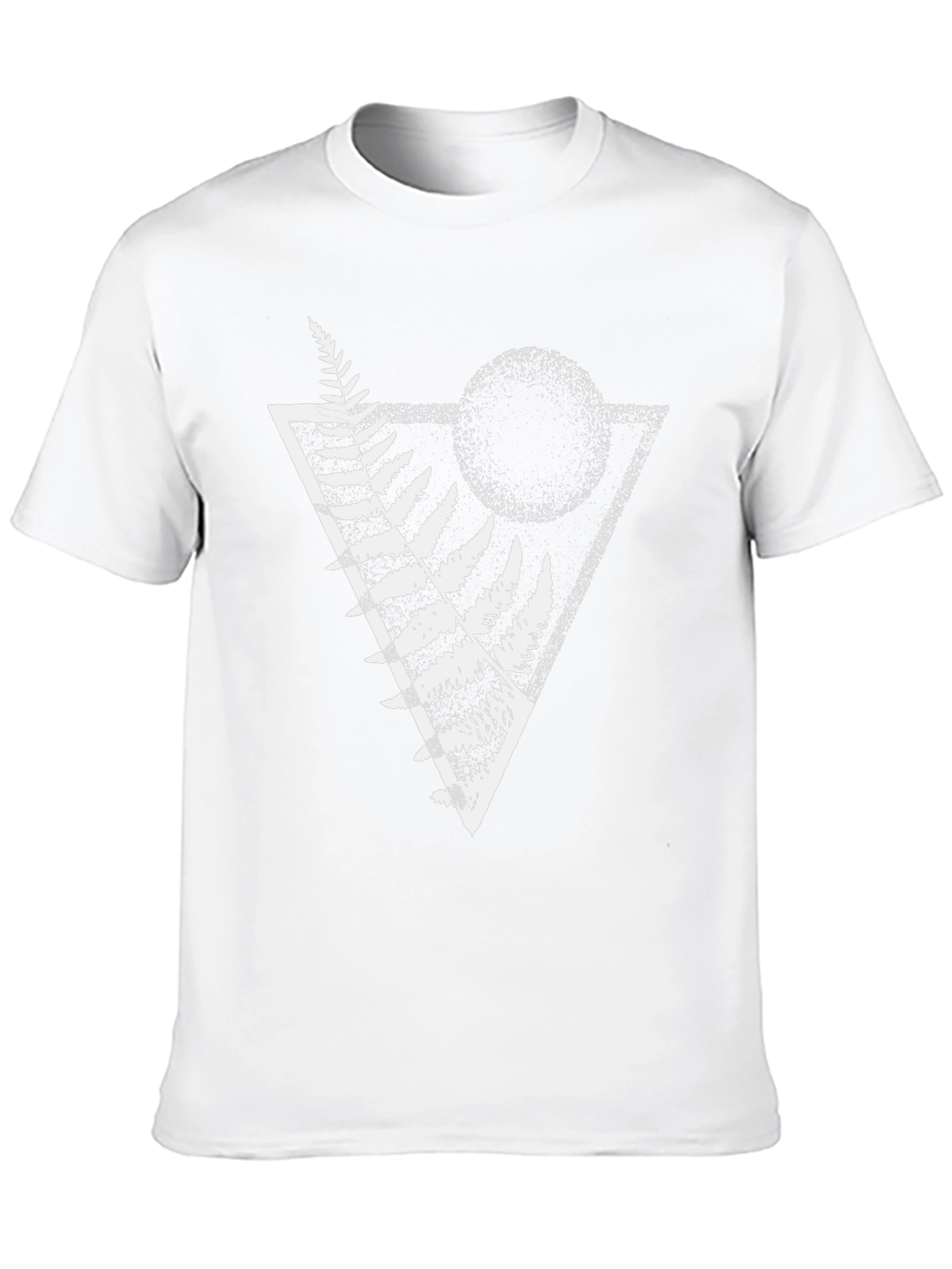 Geometric Fern Graphic Tee - Stylish Menswear