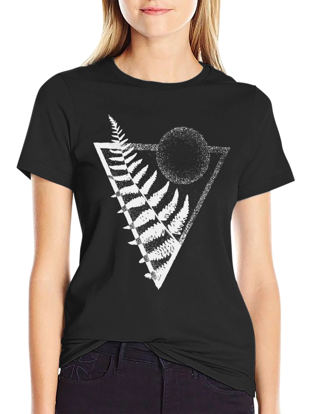 Geometric Fern Graphic Tee - Stylish Menswear