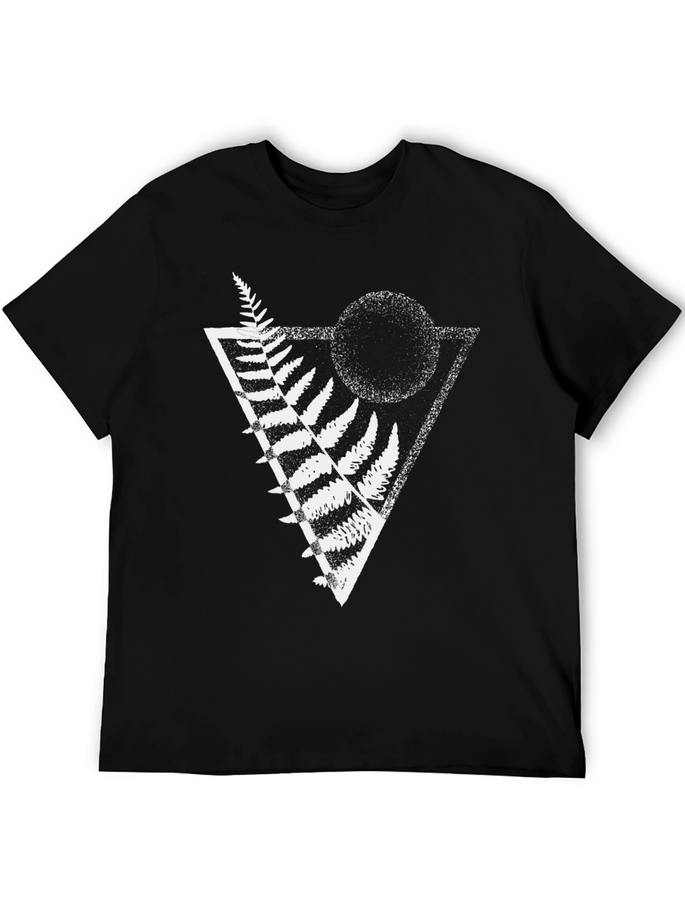 Geometric Fern Graphic Tee - Stylish Menswear
