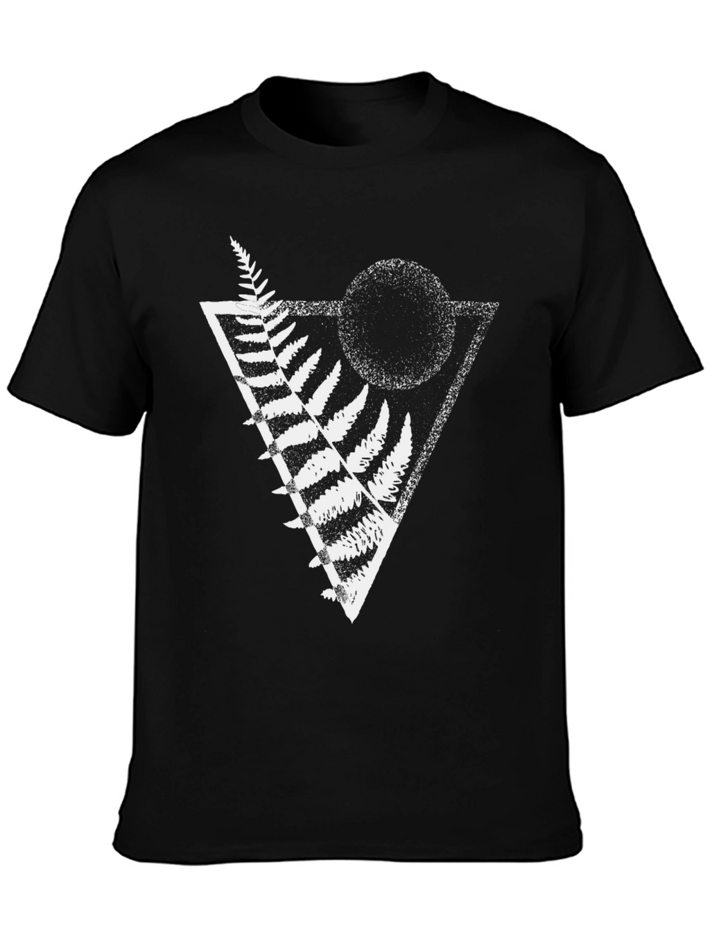Geometric Fern Graphic Tee - Stylish Menswear