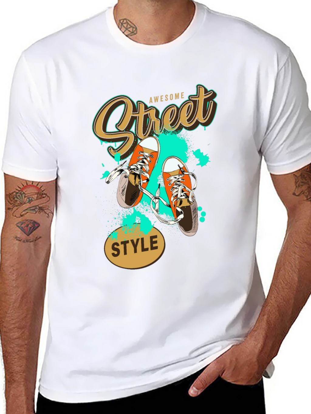 Awesome Street Style Black T-Shirt