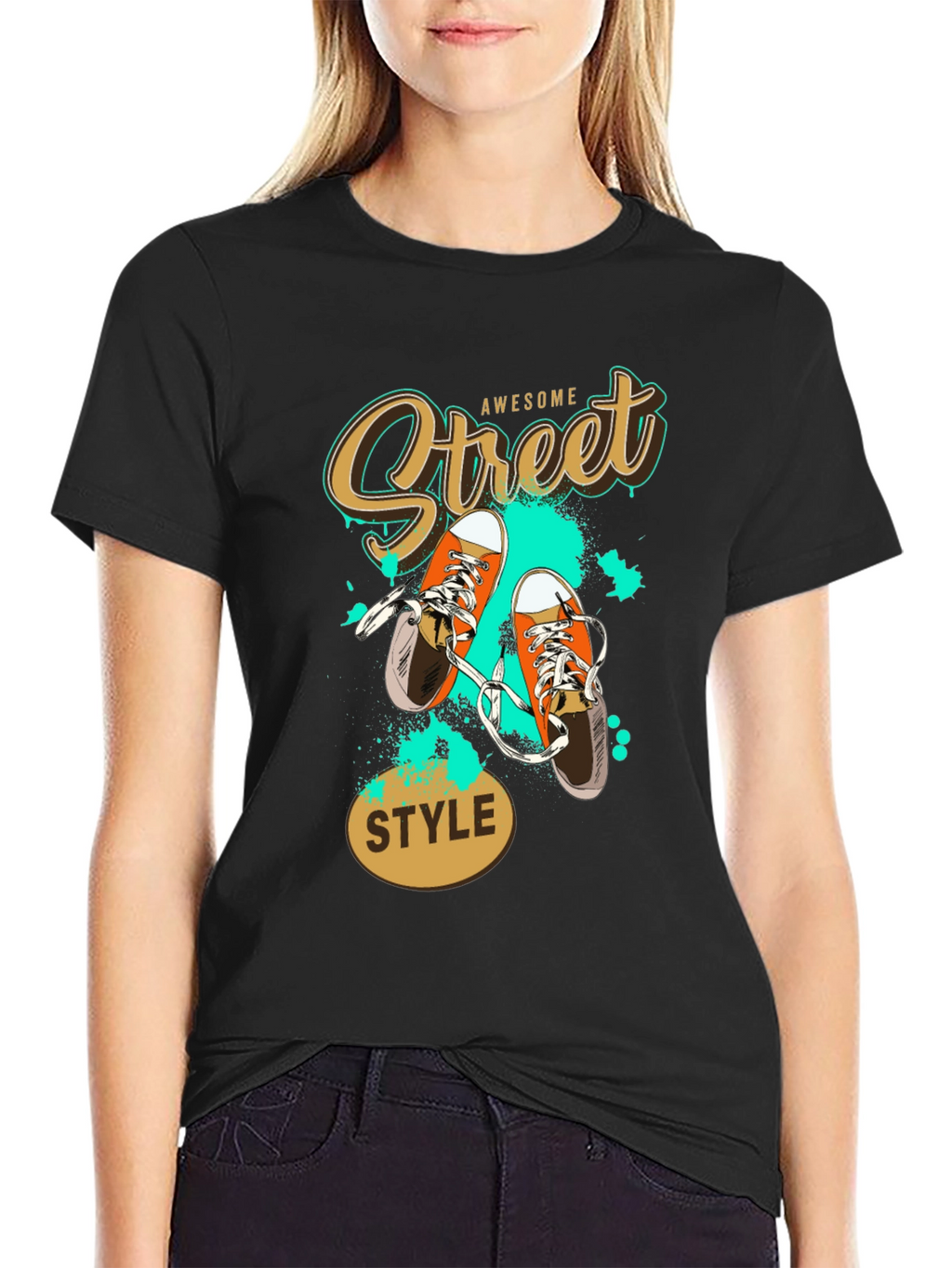 Awesome Street Style Black T-Shirt